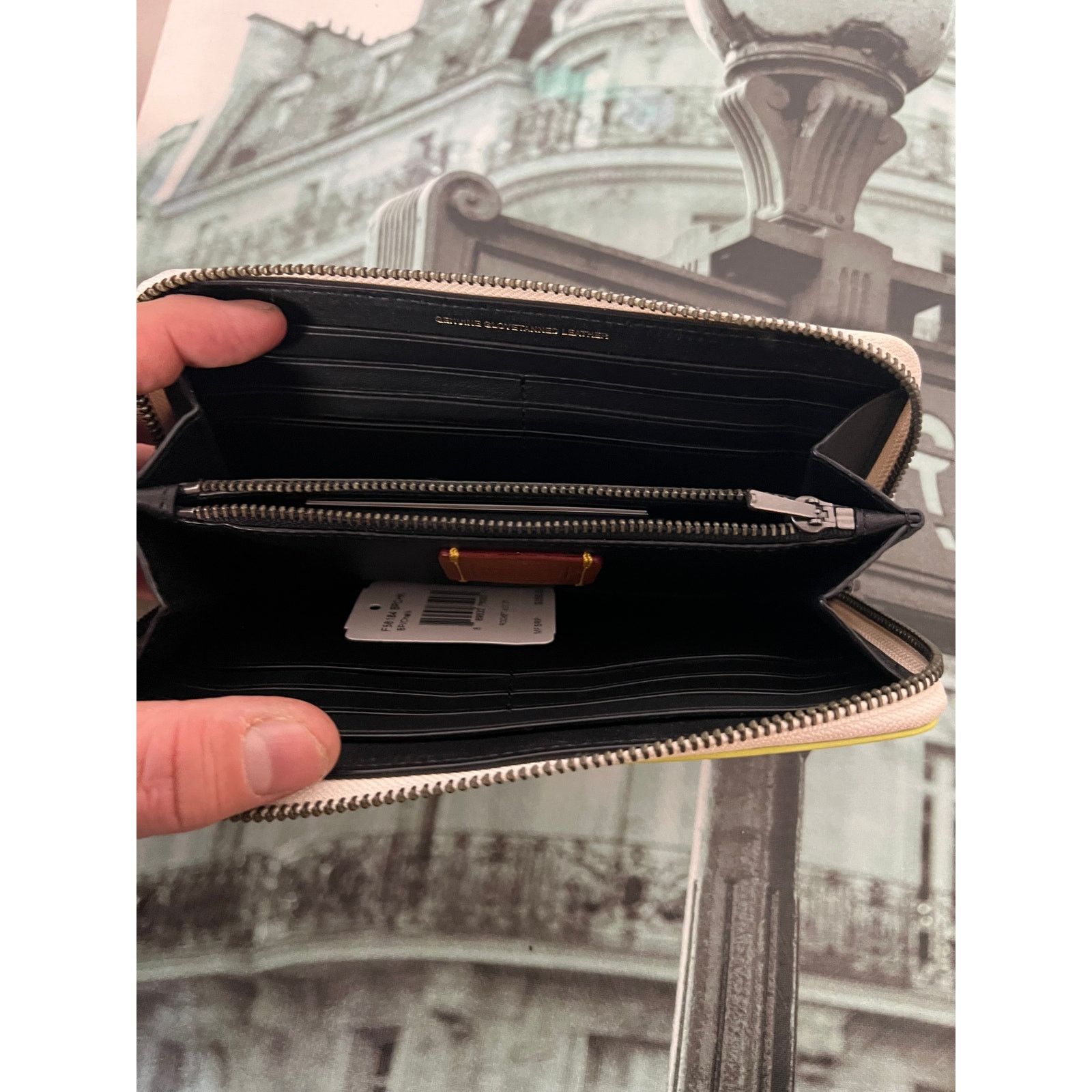 Coach Coach F58184 Women's Medium Long Wallet In BP/Chalk Size ONE SIZE - 4 Thumbnail