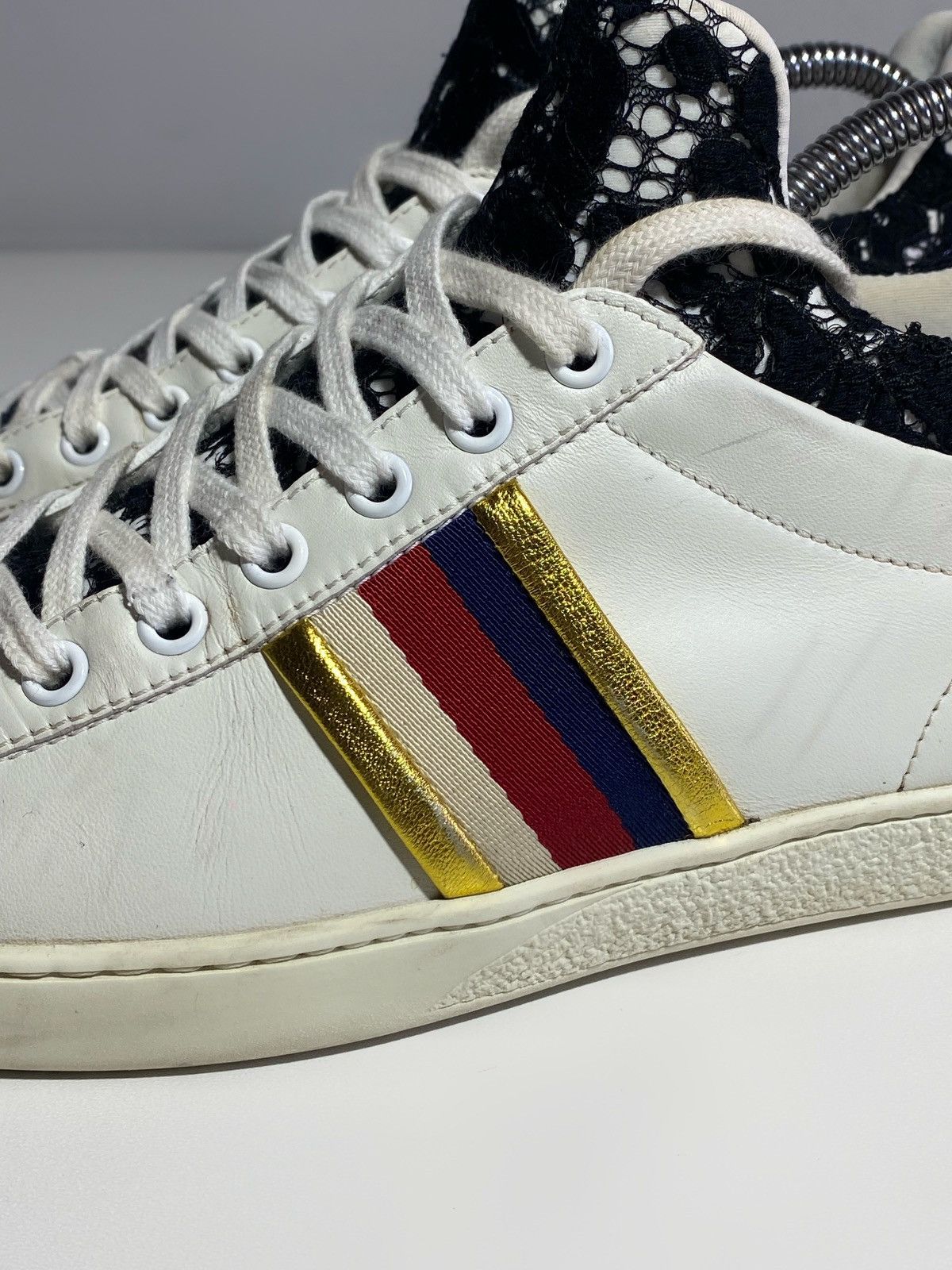 Gucci Gucci Women’s Ace Leather Trainers Size US 7 / IT 37 - 12 Thumbnail