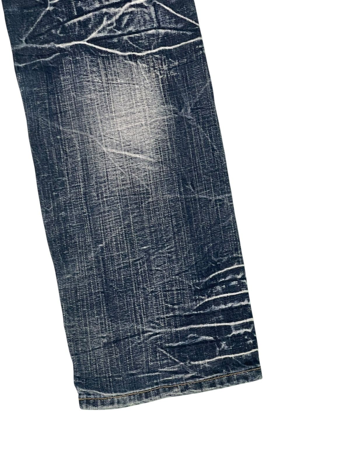 Yasuyuki Ishii Straight Jeans Sorridere Faded Acid Wash Chrome hearts 2🟦8 Size US 34 / EU 50 - 3 Thumbnail