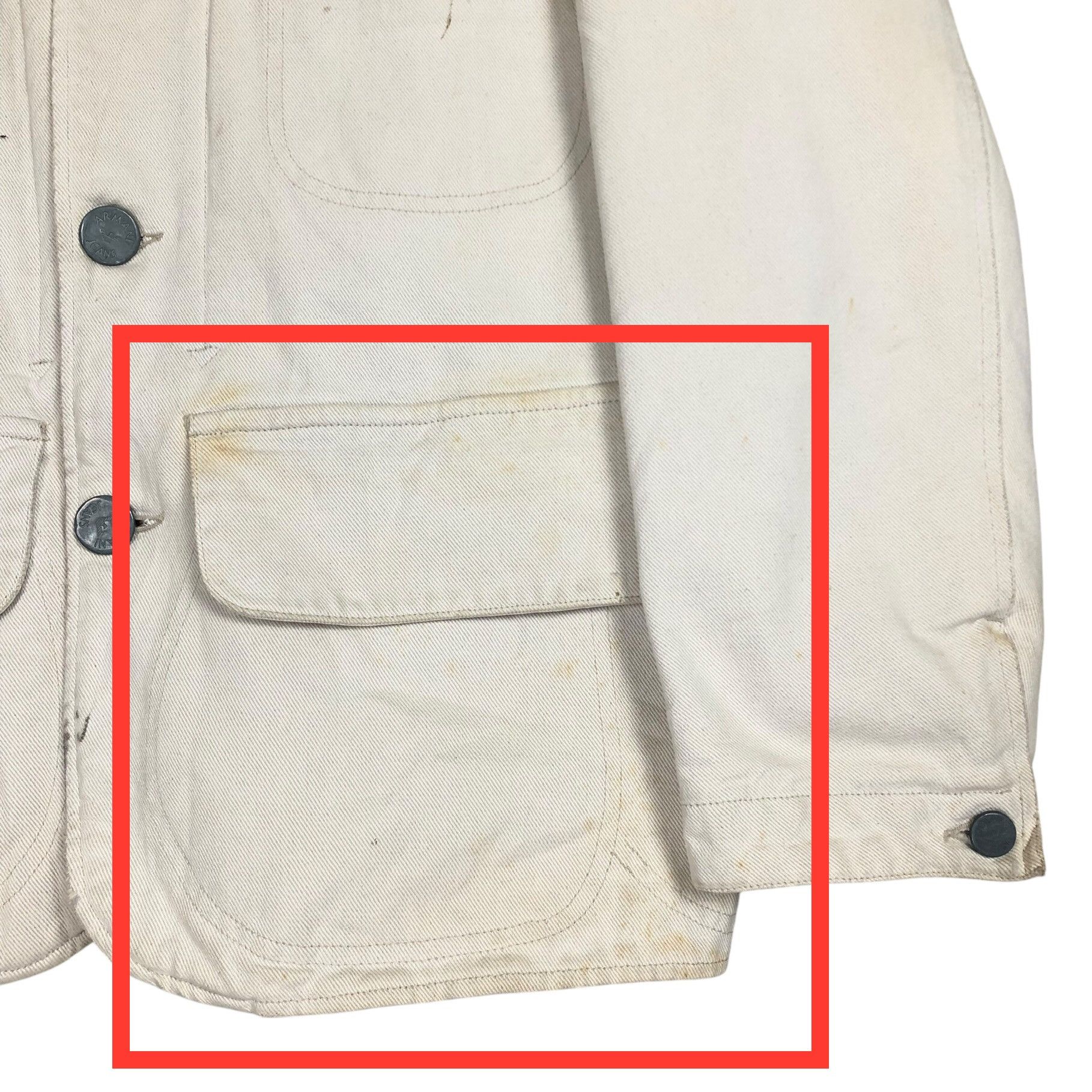 Giorgio Armani Vintage 90s Armani Jeans Chore Jacket Size US L / EU 52-54 / 3 - 4 Thumbnail