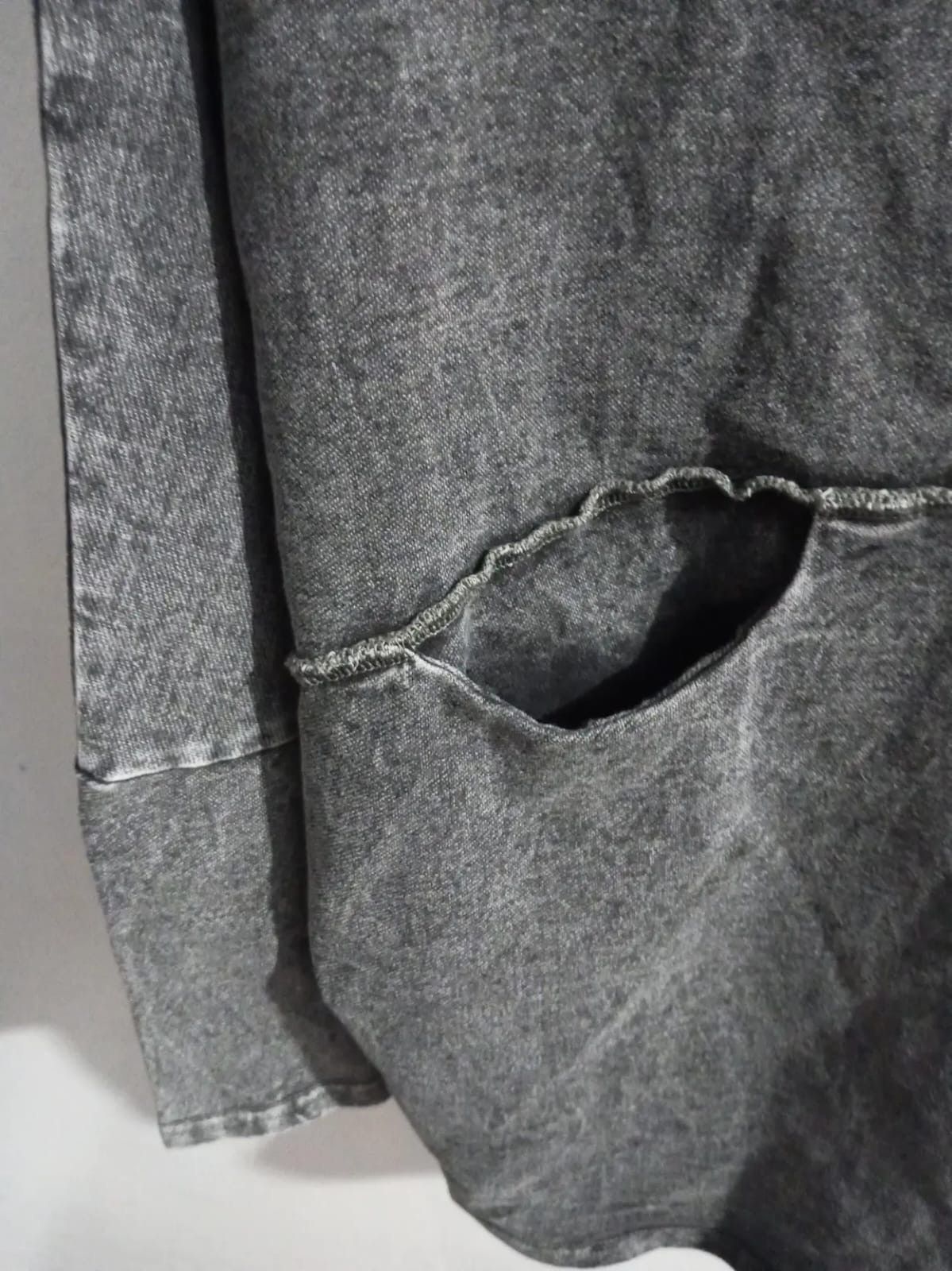 Japanese Brand pattern torso denim stretch fur hoodie Size US L / EU 52-54 / 3 - 6 Thumbnail