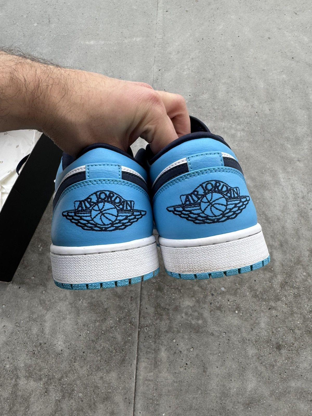 Jordan Brand × Nike Jordan 1 Low University Blue rare Size US 10 / EU 43 - 4 Thumbnail