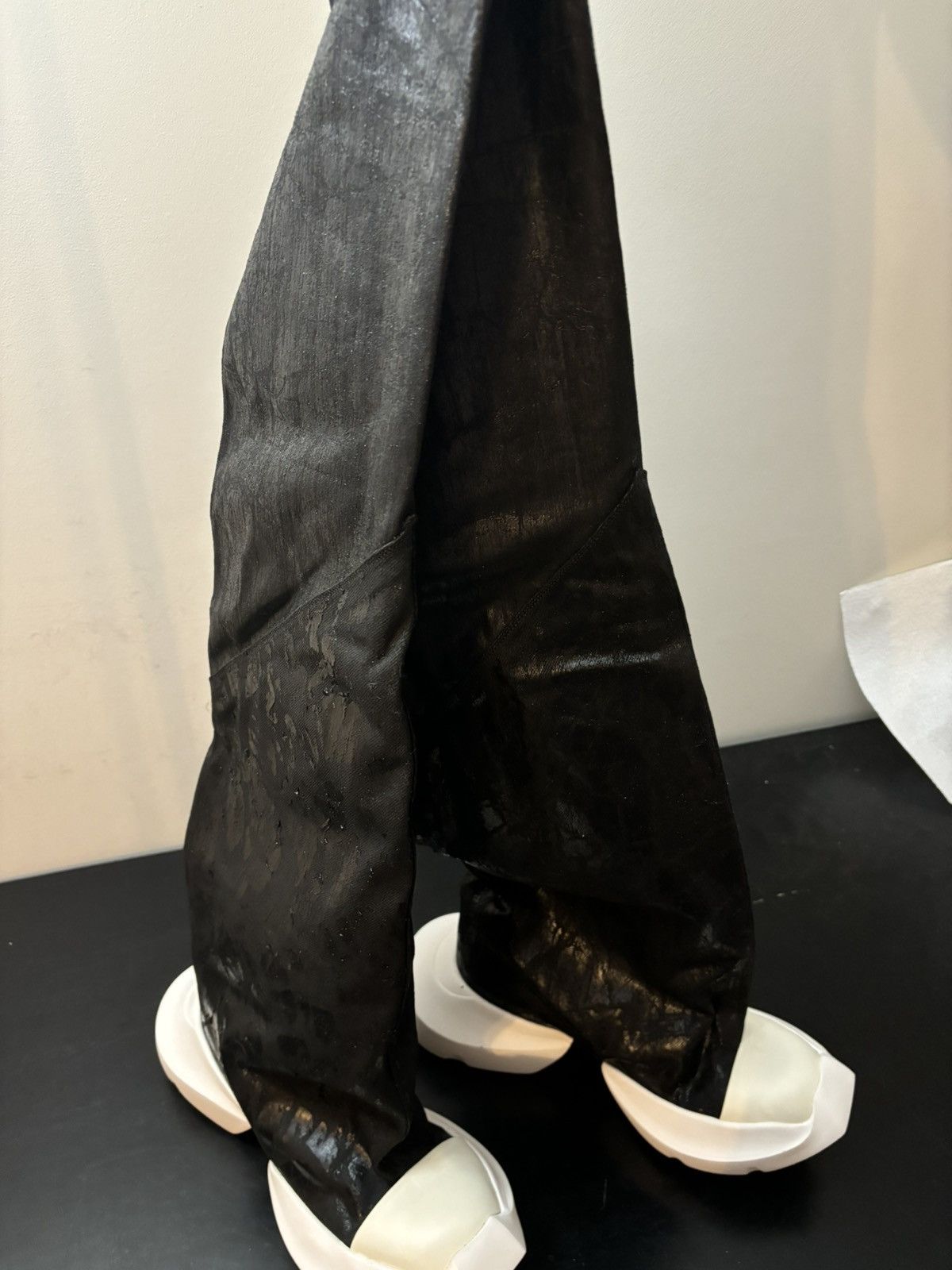 Rick Owens Drkshdw Rick Owens DRKSHDW Abstract Over Knee Slip On Boots Black Size US 11 / EU 44 - 4 Thumbnail