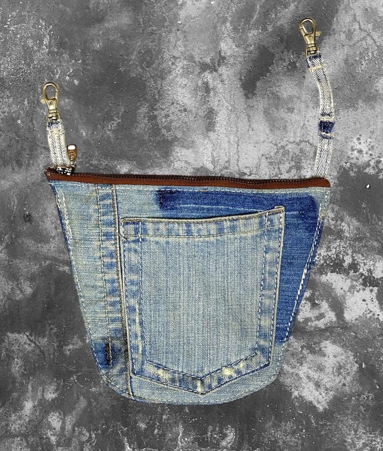 Japanese Brand ' TWO-TONE ' FLARE JEANS HANDMADE Size US 30 / EU 46 - 5 Thumbnail