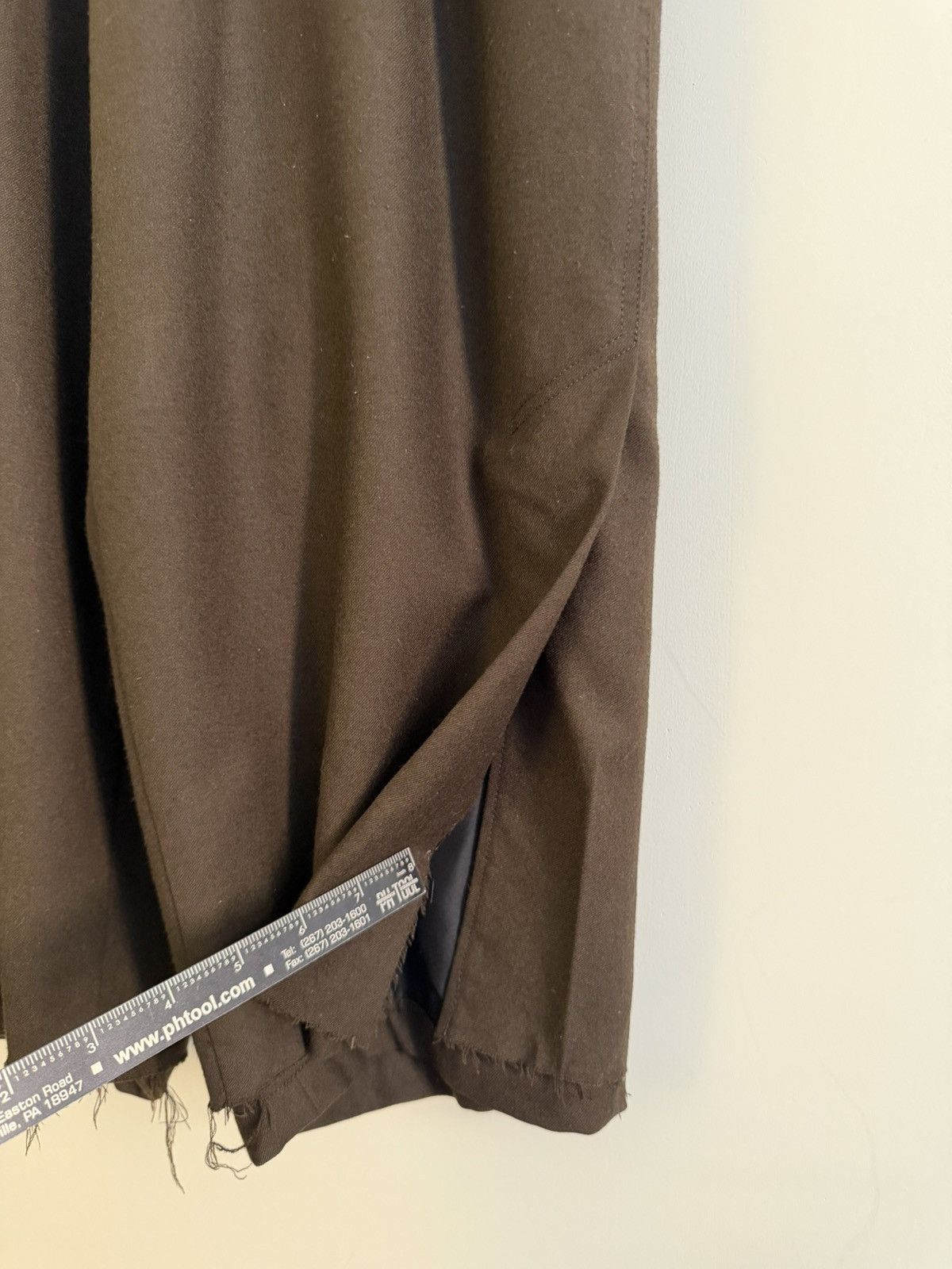 Bed j.w. Ford Dark brown wool trouser Size US 29 - 8 Thumbnail