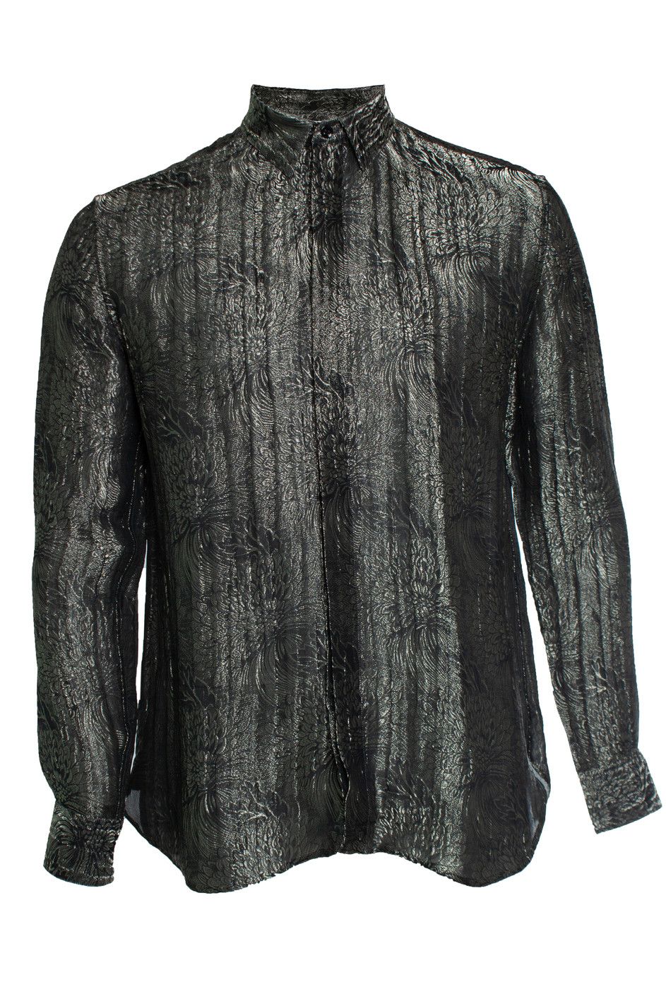 Saint Laurent Paris Saint Laurent, Jacquard woven floral shirt 2018 Size US M / EU 48-50 / 2 - 1 Thumbnail
