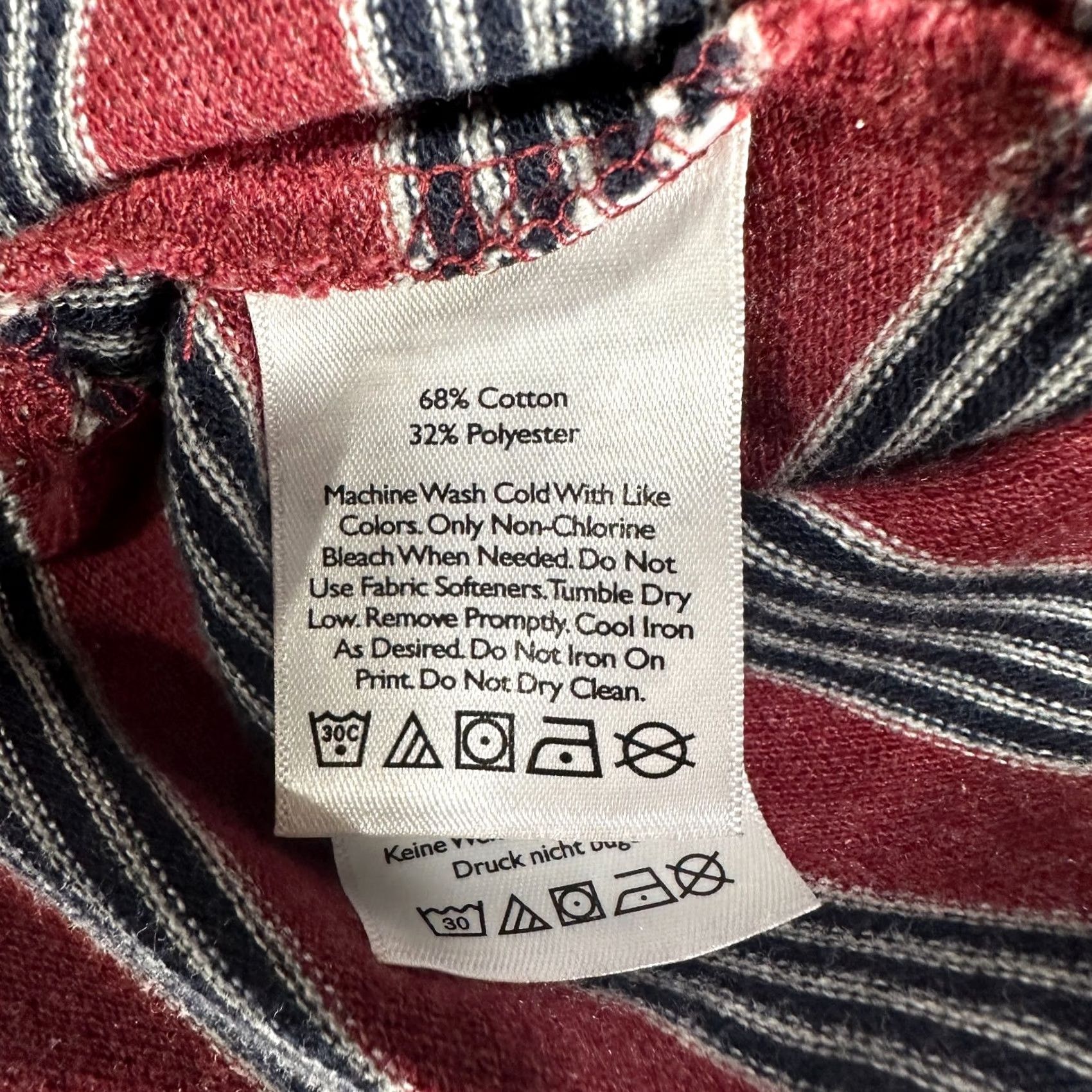 Eddie Bauer Eddie Bauer Polo Shirt Men Large Maroon Striped Short Sleeve Button Neck Size US L / EU 52-54 / 3 - 5 Thumbnail