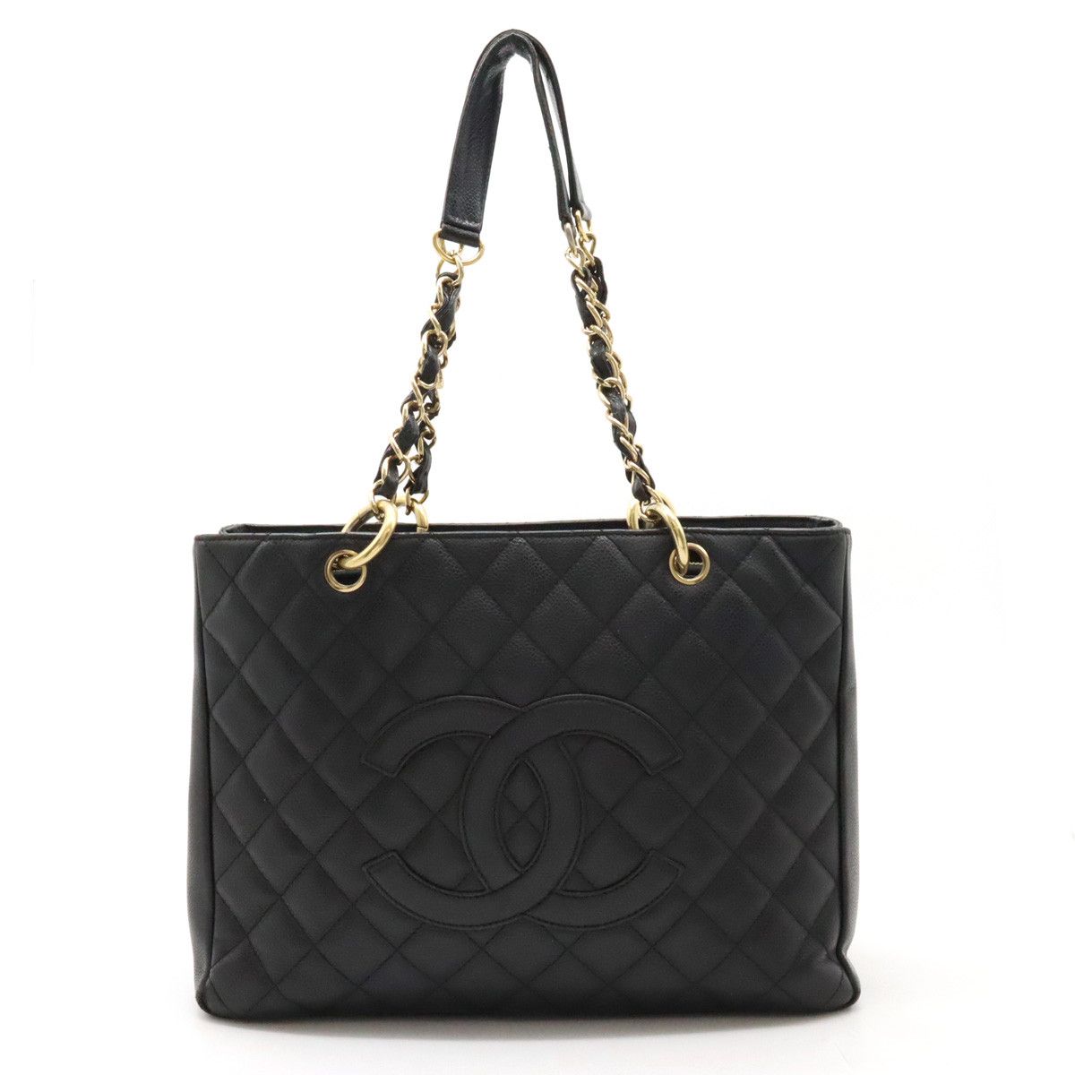 Chanel Chanel Chanel Caviar Skin Matelasse Coco Mark GST Tote Bag A50995 Leather Tote Bag A50995 in Good Condition Size ONE SIZE - 1 Thumbnail