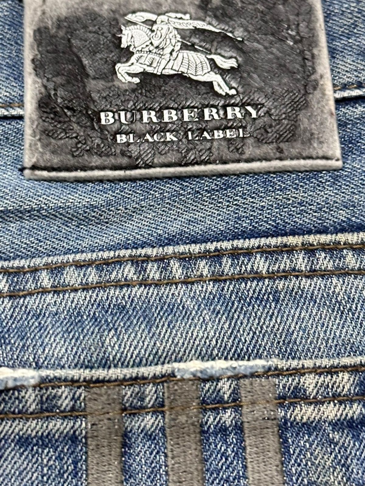 Burberry Vintage Burberry Black Label Mudwash Grunge Distressed Denim Size US 33 - 9 Thumbnail