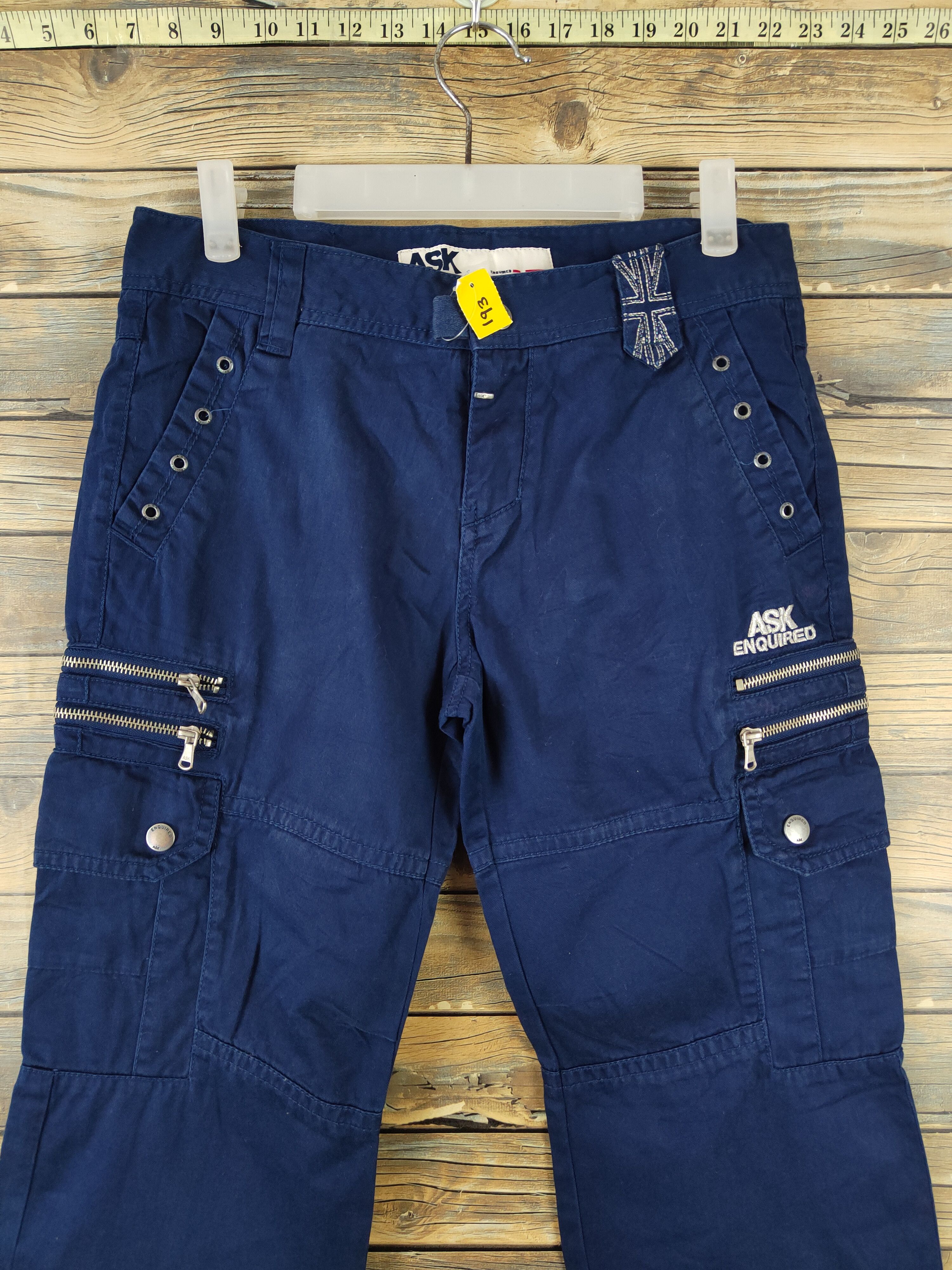 Japanese Brand DLL Ask Enquired Navy Multipocket Tactical Cargo Pants #193 Size US 29 - 3 Thumbnail