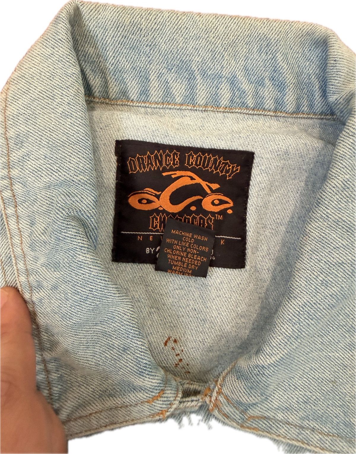 Other Vintage Orange County Heavy Denim Jacket Size US XXL / EU 58 / 5 - 5 Thumbnail