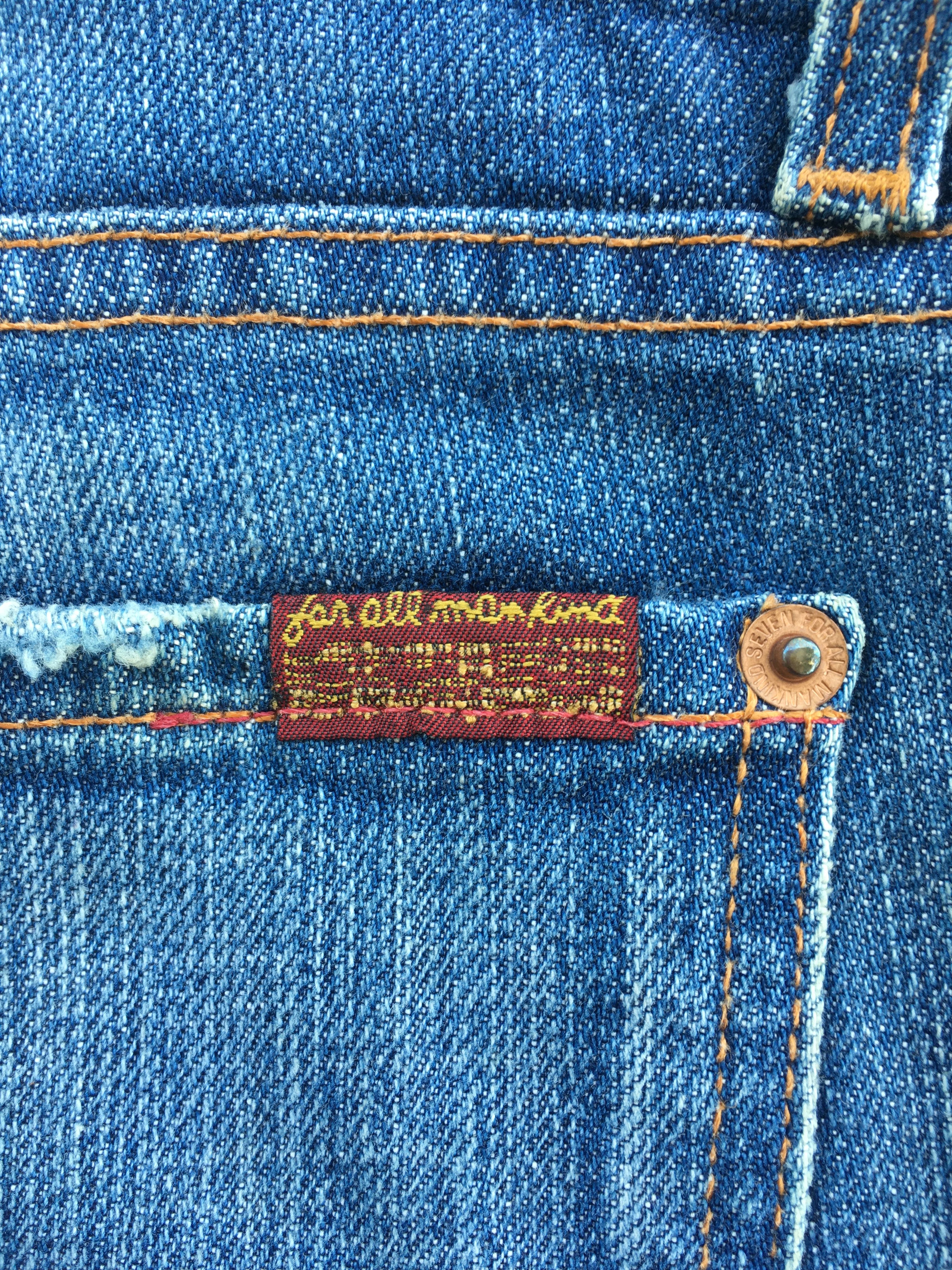 Designer × Jean Distressed Faded Blue Bootcut Jeans D-950 Size 28" / US 6 / IT 42 - 10 Thumbnail