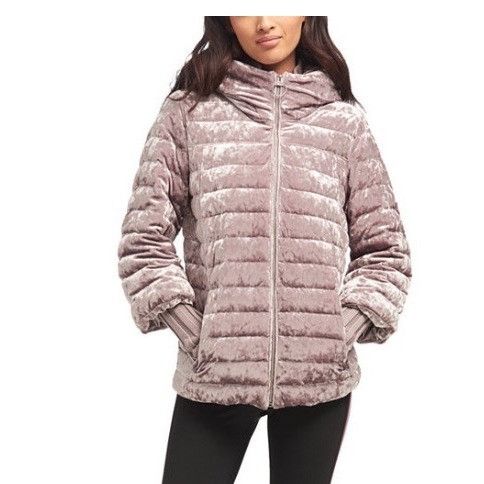 Dkny sport velour puffer hot sale jacket