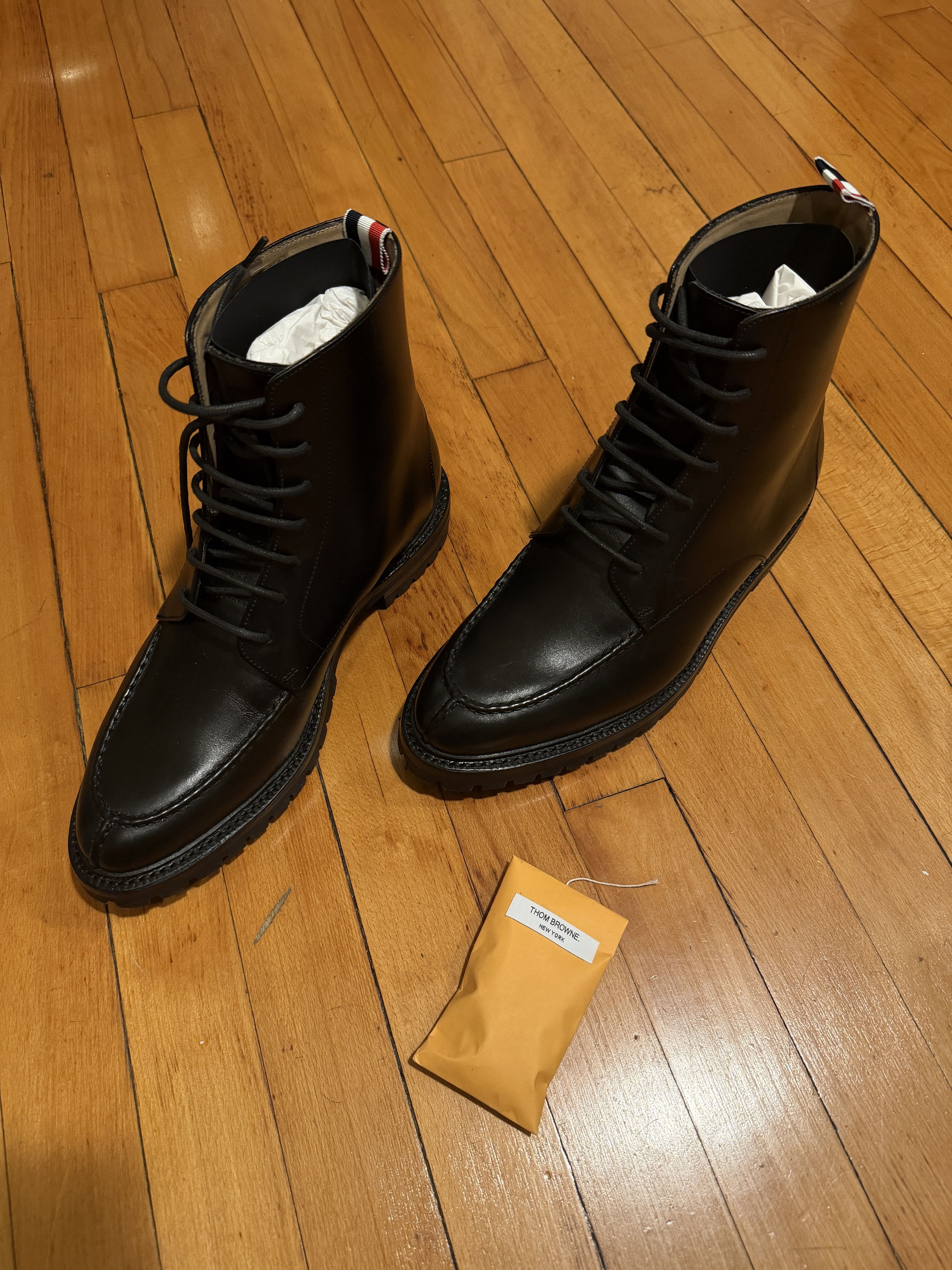 Thom Browne Box Calf Commando Sole Appon Stitch Boot Size US 8 / EU 41 - 7 Thumbnail