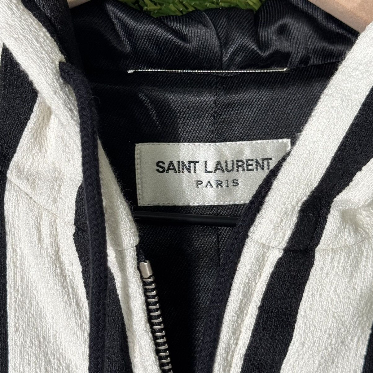 Saint Laurent Paris Saint Laurent Paris “Teddy Baja” striped hoodie Size US M / EU 48-50 / 2 - 3 Thumbnail