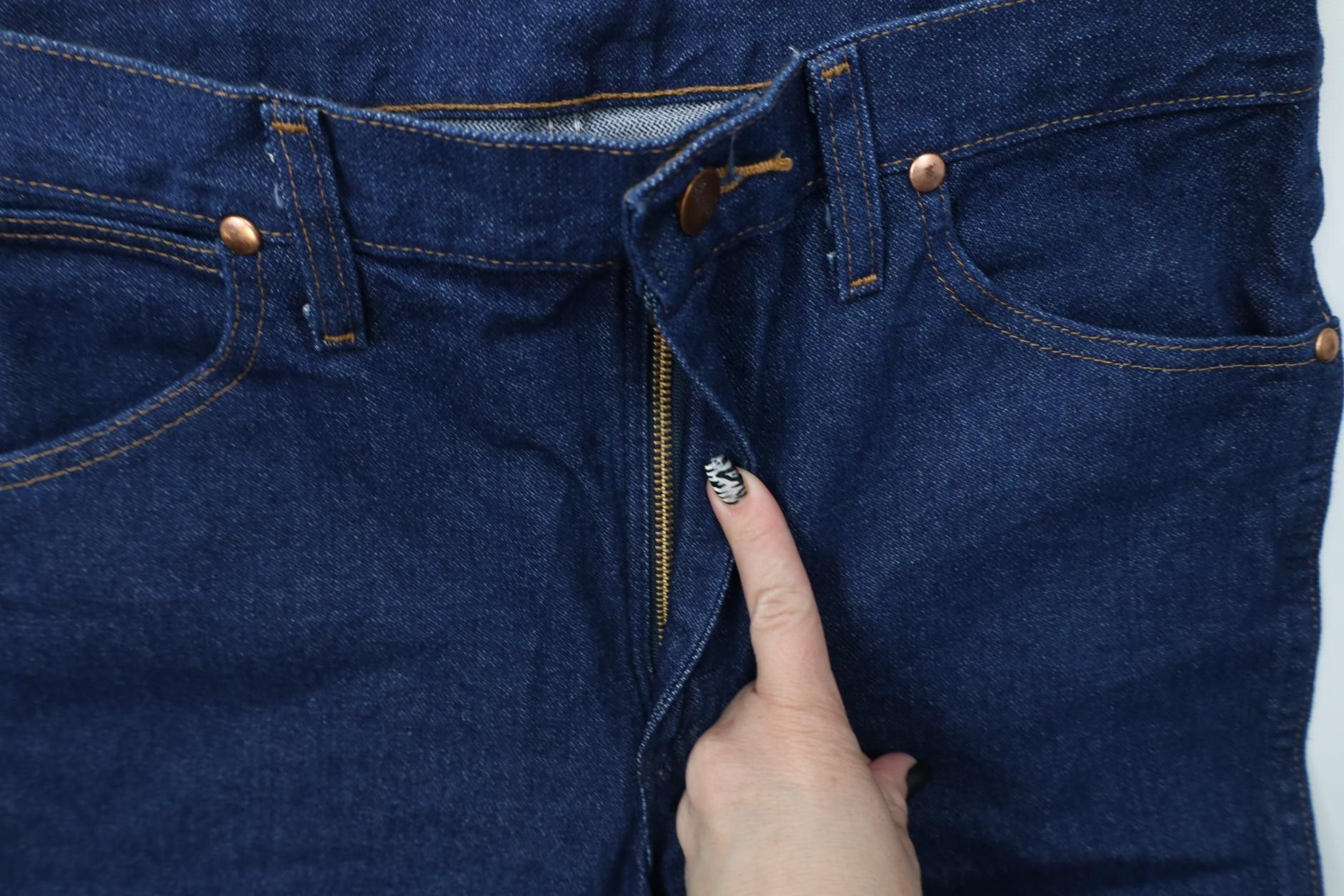 Wrangler Vintage 90s Y2K Wrangler Western Cowboy Straight Leg Jeans Size US 31 - 5 Thumbnail