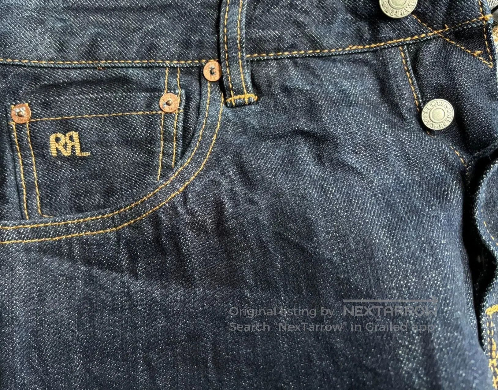 RRL Ralph Lauren RRL Ralph Lauren USA Raw Denim Jeans. Size US 32 / EU 48 - 3 Thumbnail