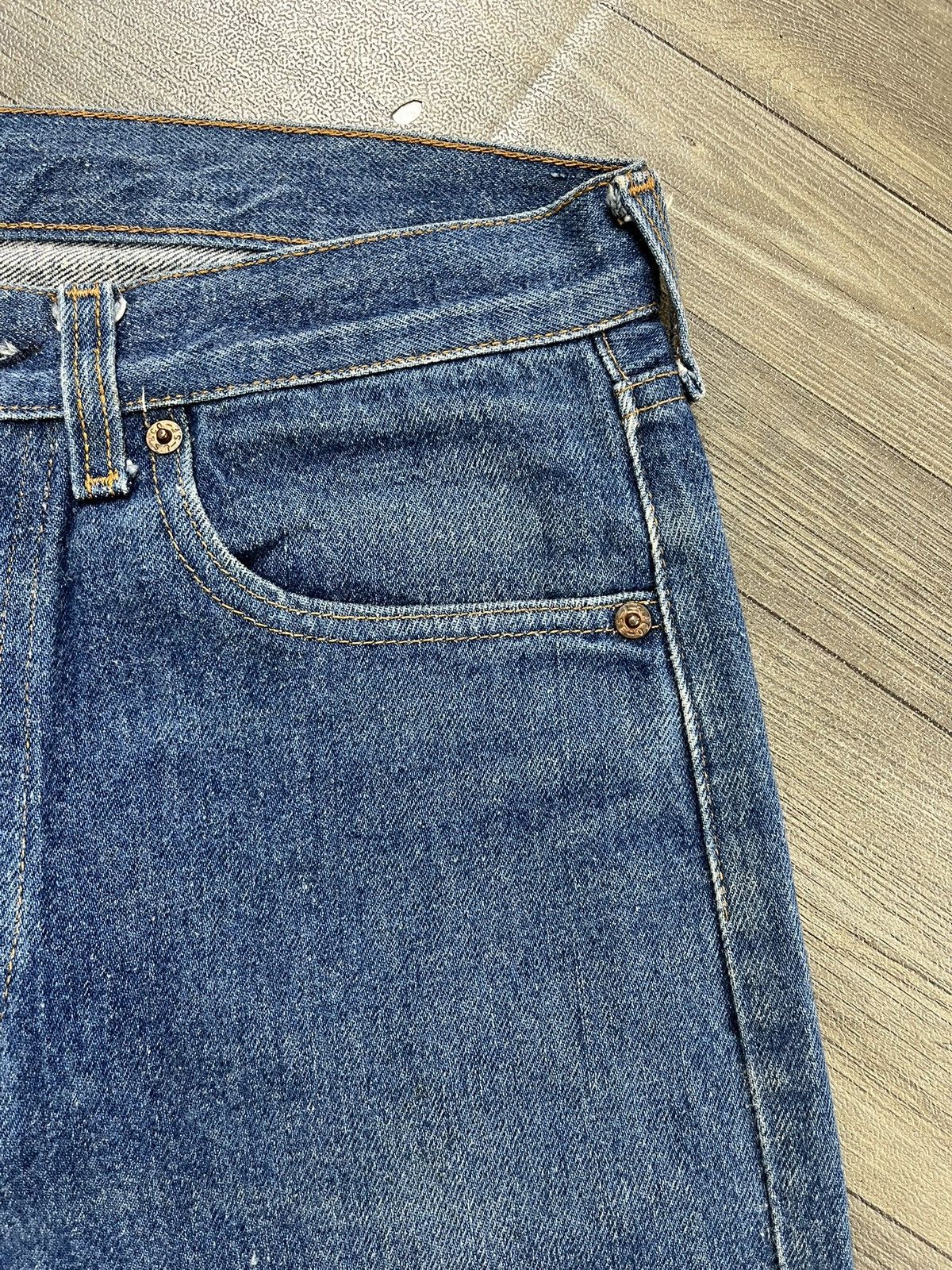 Levi's Vintage Clothing 🇺🇸1970s Vintage Levis 501 USA 30x36 Blue Straight Leg Jeans Size US 30 / EU 46 - 8 Thumbnail