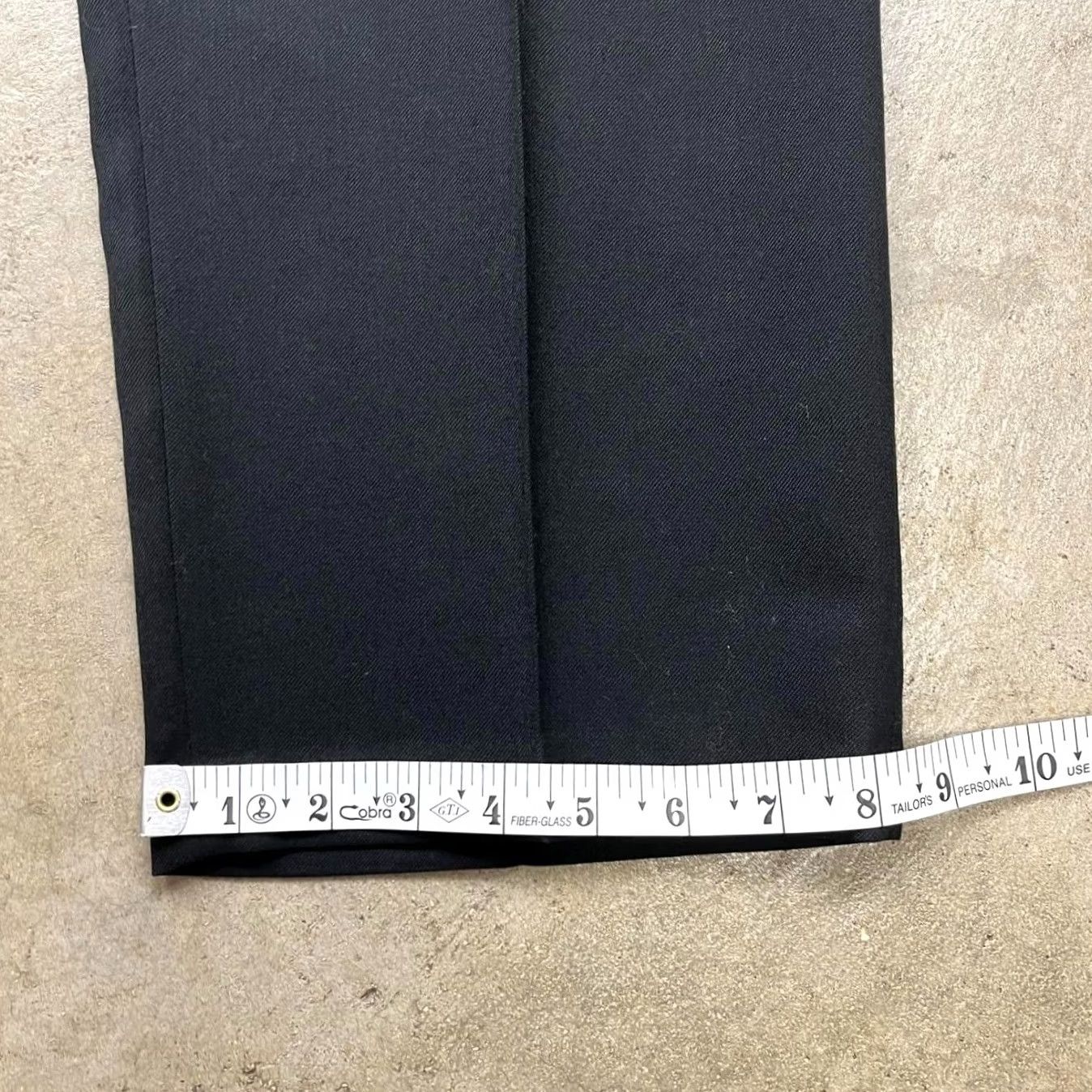Vintage VINTAGE Slates Wool Trousers Black Dress Pants 32x31 Flat Front Men Pants Straight Leg Womens? Size US 32 / EU 48 - 6 Thumbnail