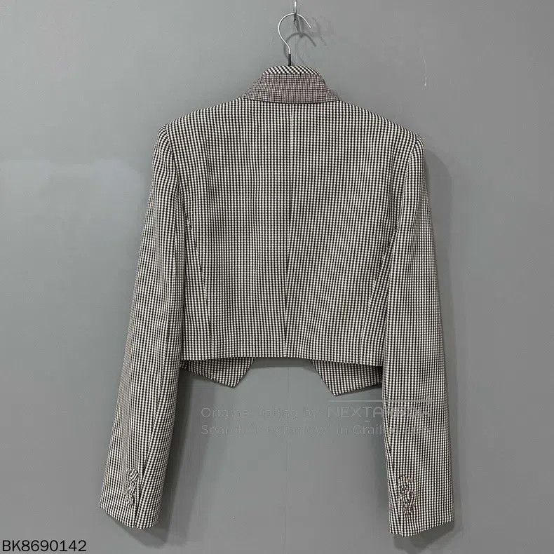 Fendi Fendi Houndstooth Straight Shoulder Jacket Size XS / US 0-2 / IT 36-38 - 4 Thumbnail