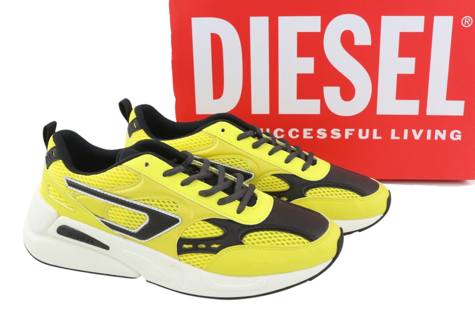 Diesel S-Serendipity Sport Men Sneakers EU42 Yellow Lace Up 41116 Size US 9 / EU 42 - 1 Thumbnail