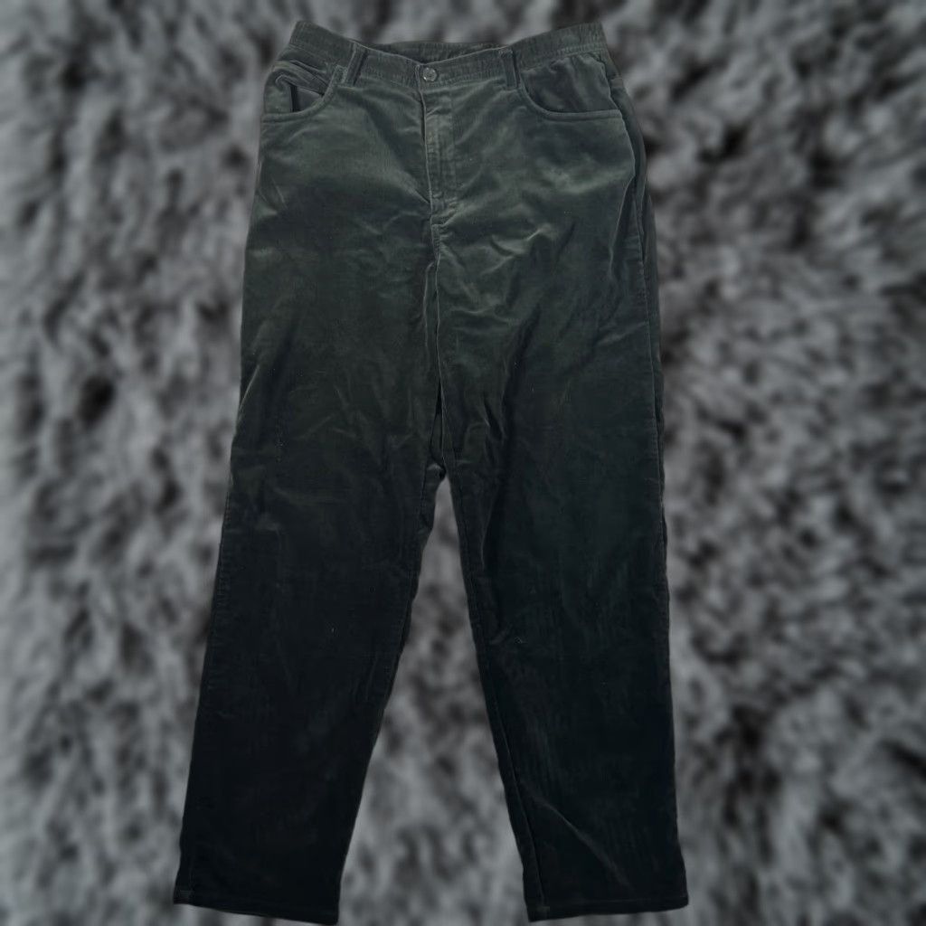 Jones New York VINTAGE Jones New York Velvet Pants 8P Women Dress Pants Green Winter Fall Holiday Quiet Luxury Dark Academia Y2K Whimsigoth Womens Size 30" / US 8 / IT 44 - 1 Thumbnail