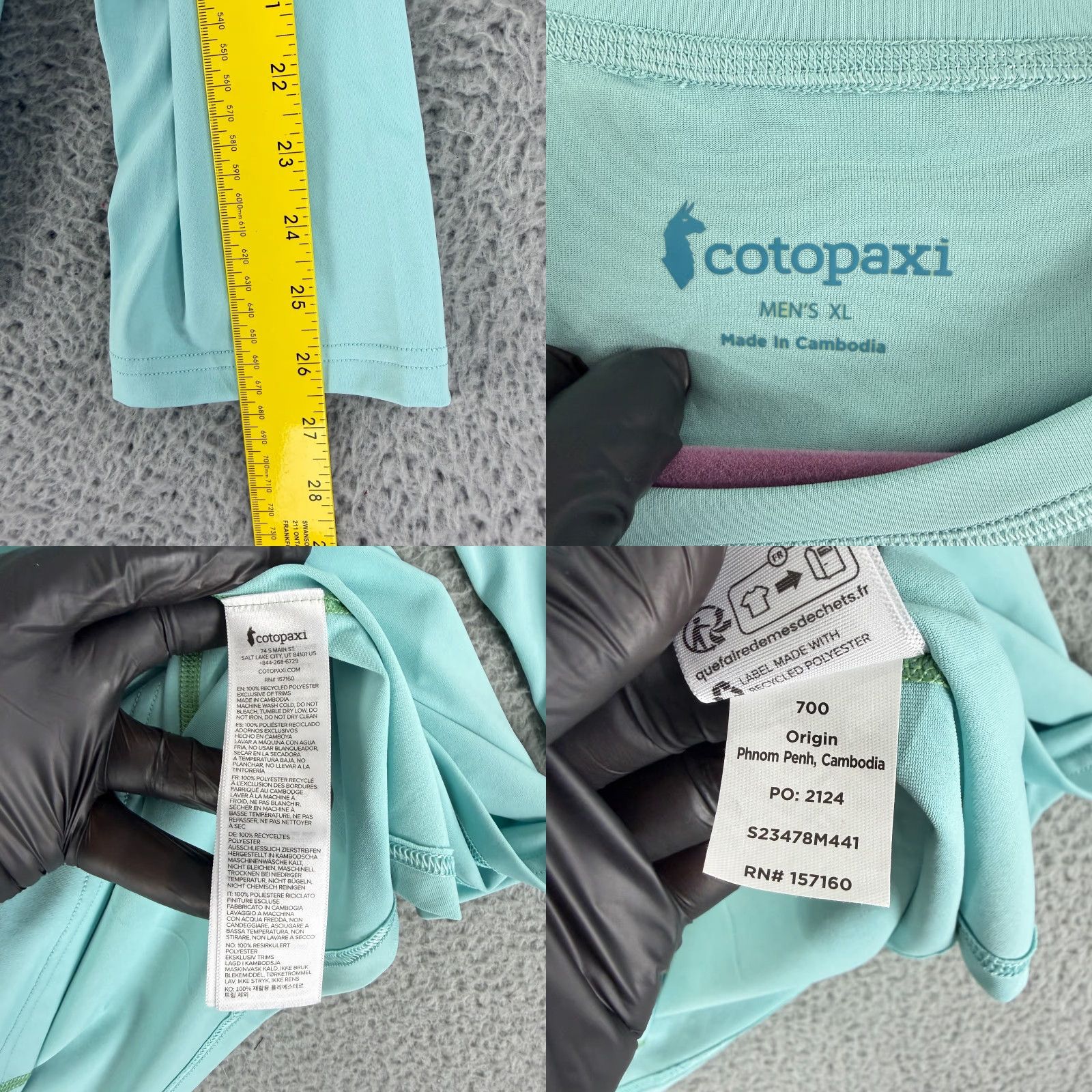 Cotopaxi Cotopaxi Fino Long Sleeve Tech T-Shirt Mens XL Crew Neck Pullover Stretch Blue Size US XL / EU 56 / 4 - 8 Thumbnail