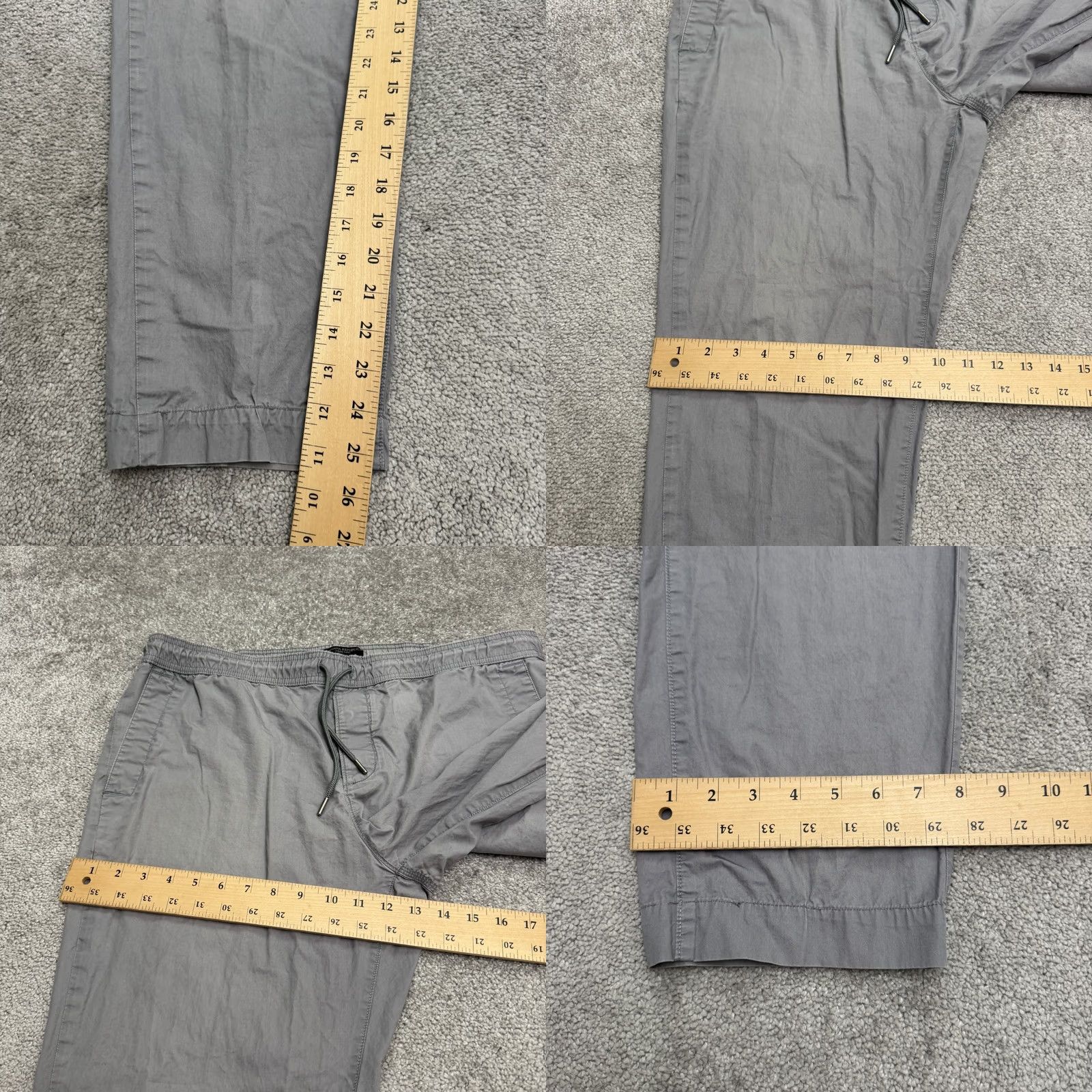 Banana Republic Banana Republic Aiden Fit Chino Pants Mens 36x32 Gray Tapered Leg Elastic Waist Size US 36 / EU 52 - 9 Thumbnail