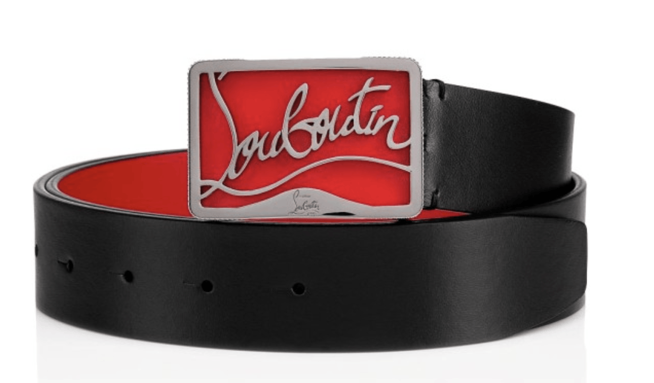 Christian Louboutin RICKY BELT 35 CALF PARIS/CALF P/METAL Size 34 - 3 Thumbnail