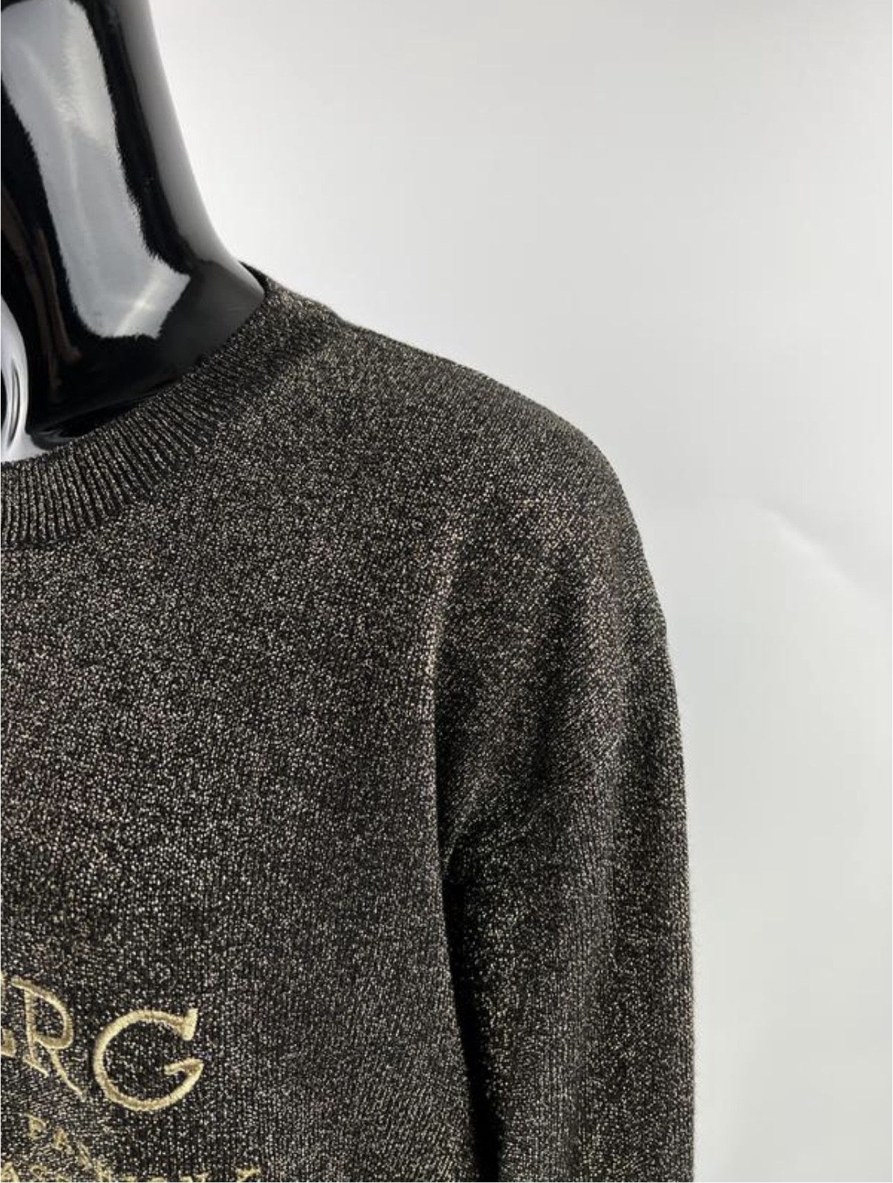 Iceberg × Vintage 90s Rare Vintage Iceberg Wool Lurex Long Sweater IT44 Size M / US 6-8 / IT 42-44 - 5 Thumbnail