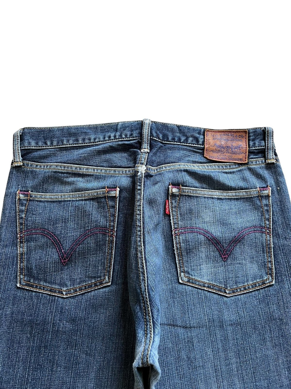 Levi's Vintage 90s Levis 507 Bootcut Blue Wash Distressed Jeans Size US 33 - 8 Thumbnail