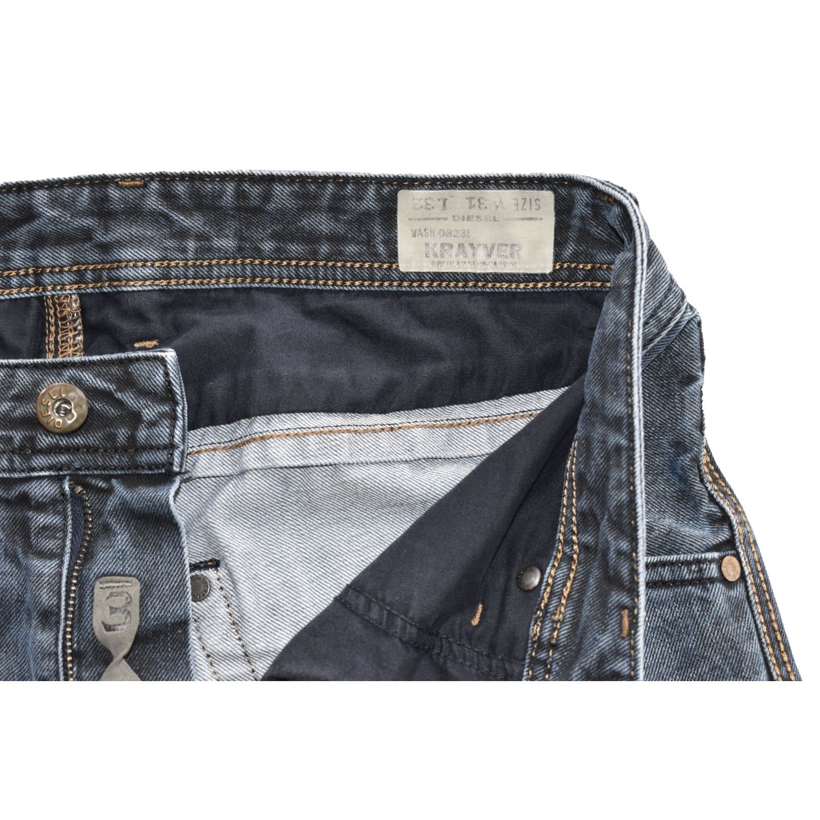 Diesel DIESEL For Successful Living Krayver Regular Slim Jeans 31 Size US 31 - 4 Thumbnail