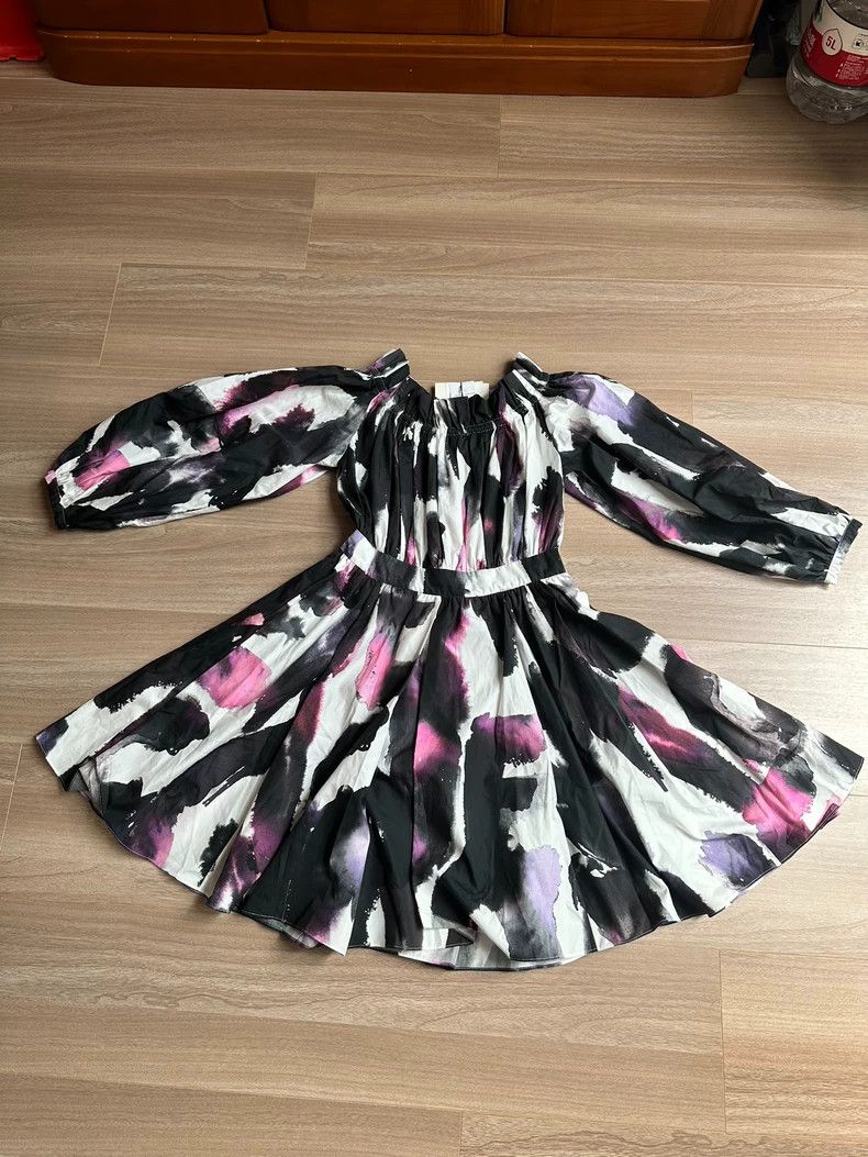 mini black off the shoulder dress Arabella Twist Shoulder Mini Dress
