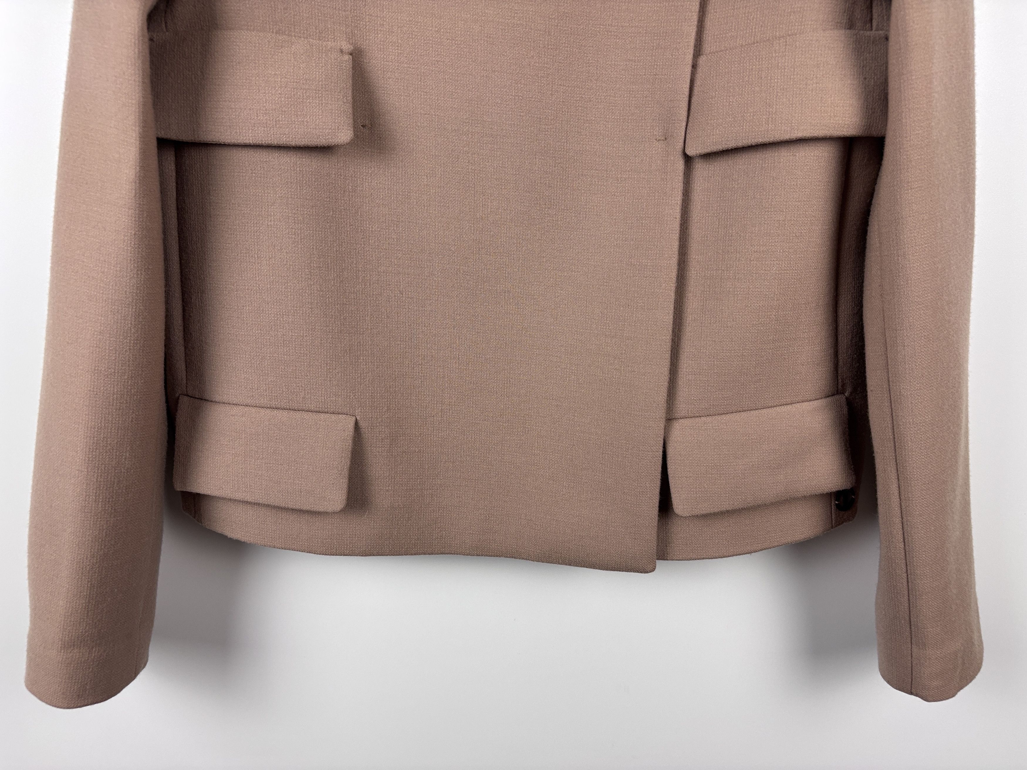 Iceberg Womens Iceberg Coat Blazer Wool Jacket Beige/Brown Size 44 Size M / US 6-8 / IT 42-44 - 4 Thumbnail