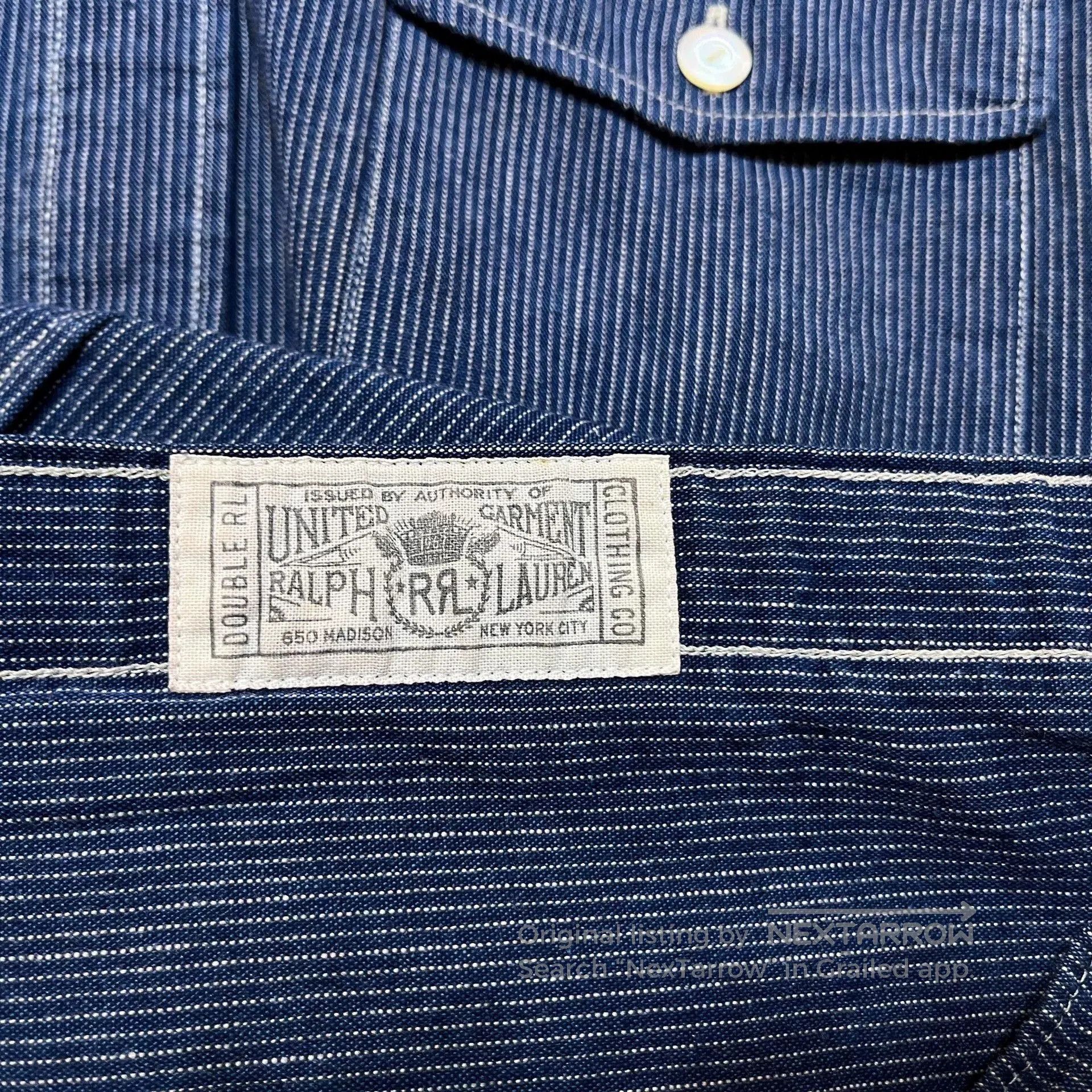 RRL Ralph Lauren RRL Striped Shirt by Ralph Lauren. Size US L / EU 52-54 / 3 - 5 Thumbnail