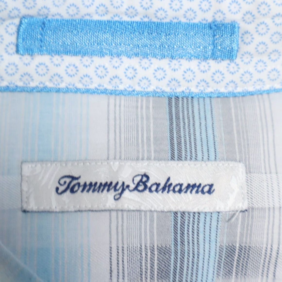 Tommy Bahama Tommy Bahama Matteo Mirage Plaid Long Sleeve Button Up Shirt Blue Men's XL Size US XL / EU 56 / 4 - 5 Thumbnail