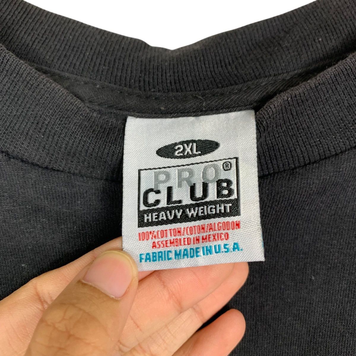 Vintage Vintage PRO CLUB Black Plain Crewneck Sweatshirt #1468-C66 Size US XXL / EU 58 / 5 - 10 Thumbnail