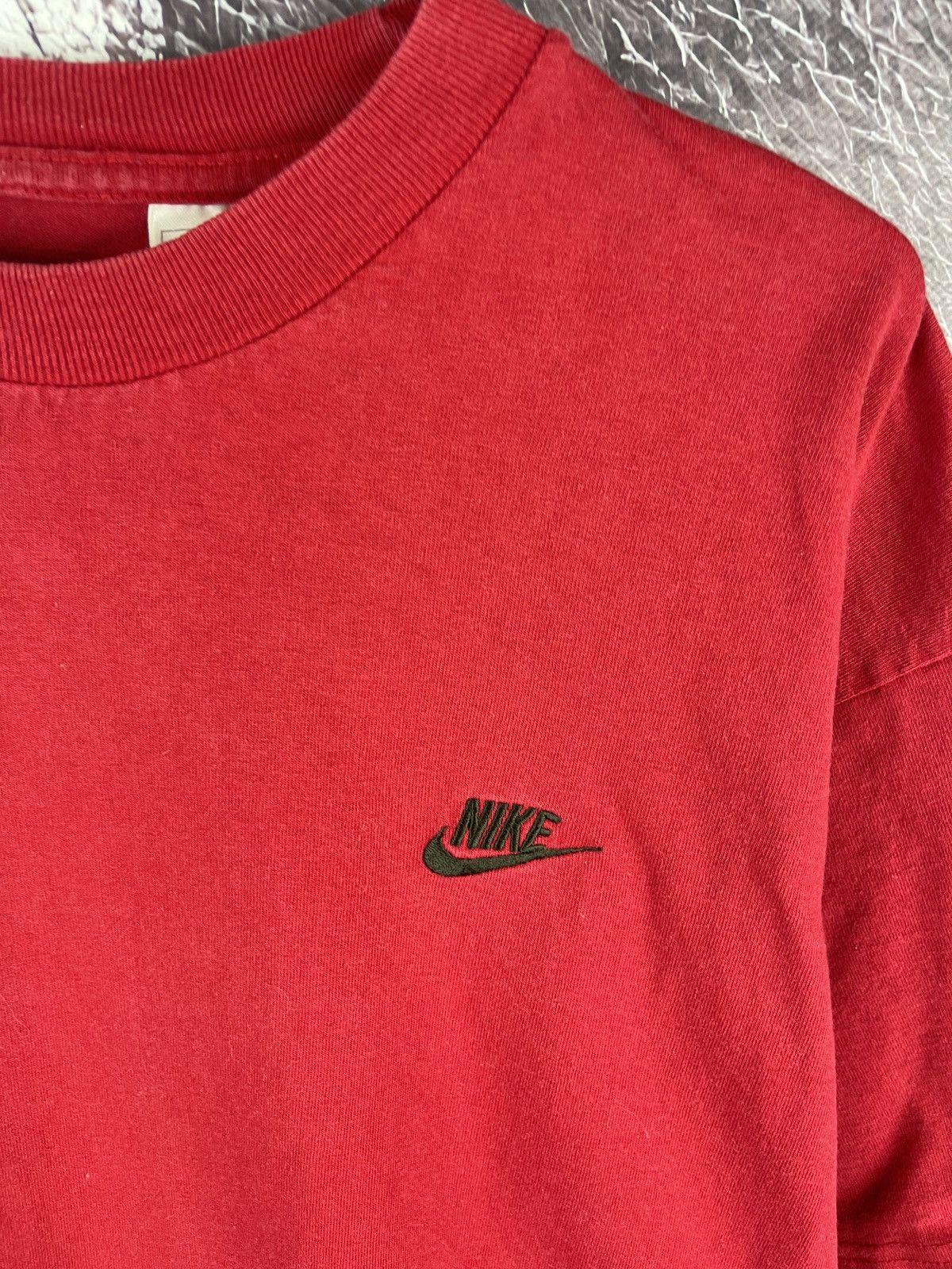 Nike Nike vintage 80s 90s red basic tee shirt swoosh logo Size US M / EU 48-50 / 2 - 6 Thumbnail