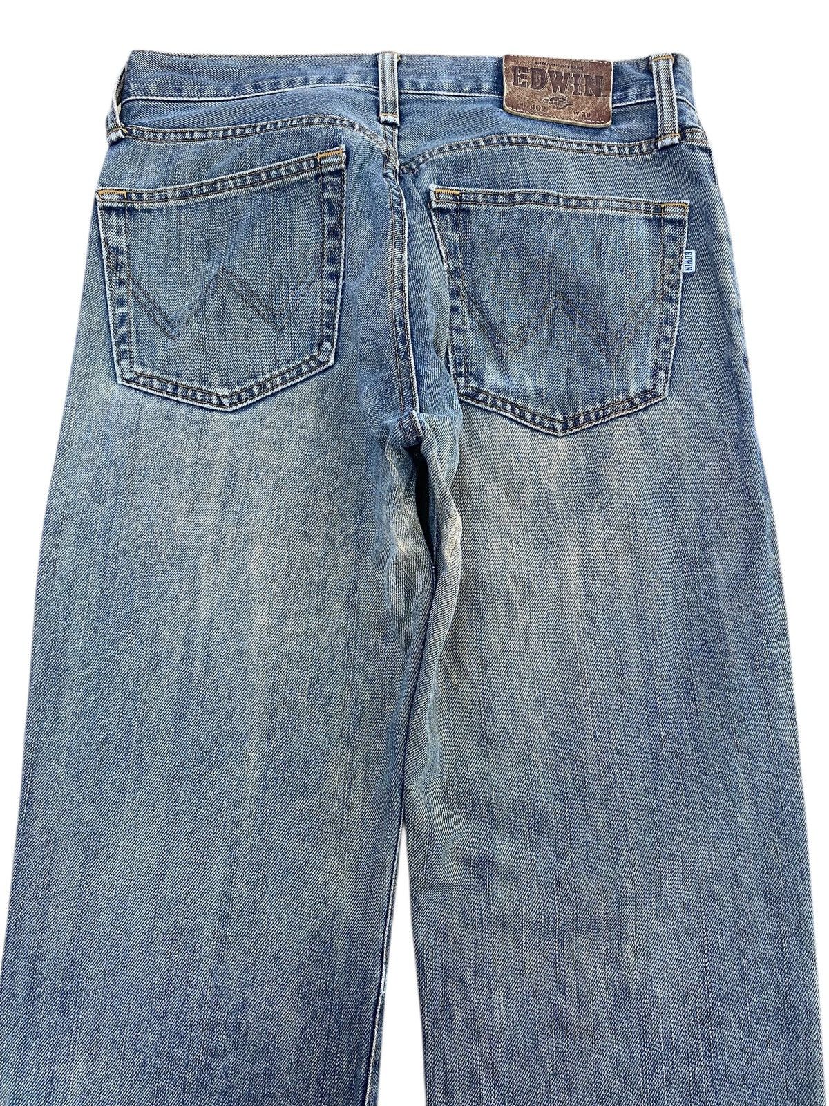 Edwin Edwin Blue Acid Wash Style Straight Cut Jeans Size US 28 / EU 44 - 4 Thumbnail