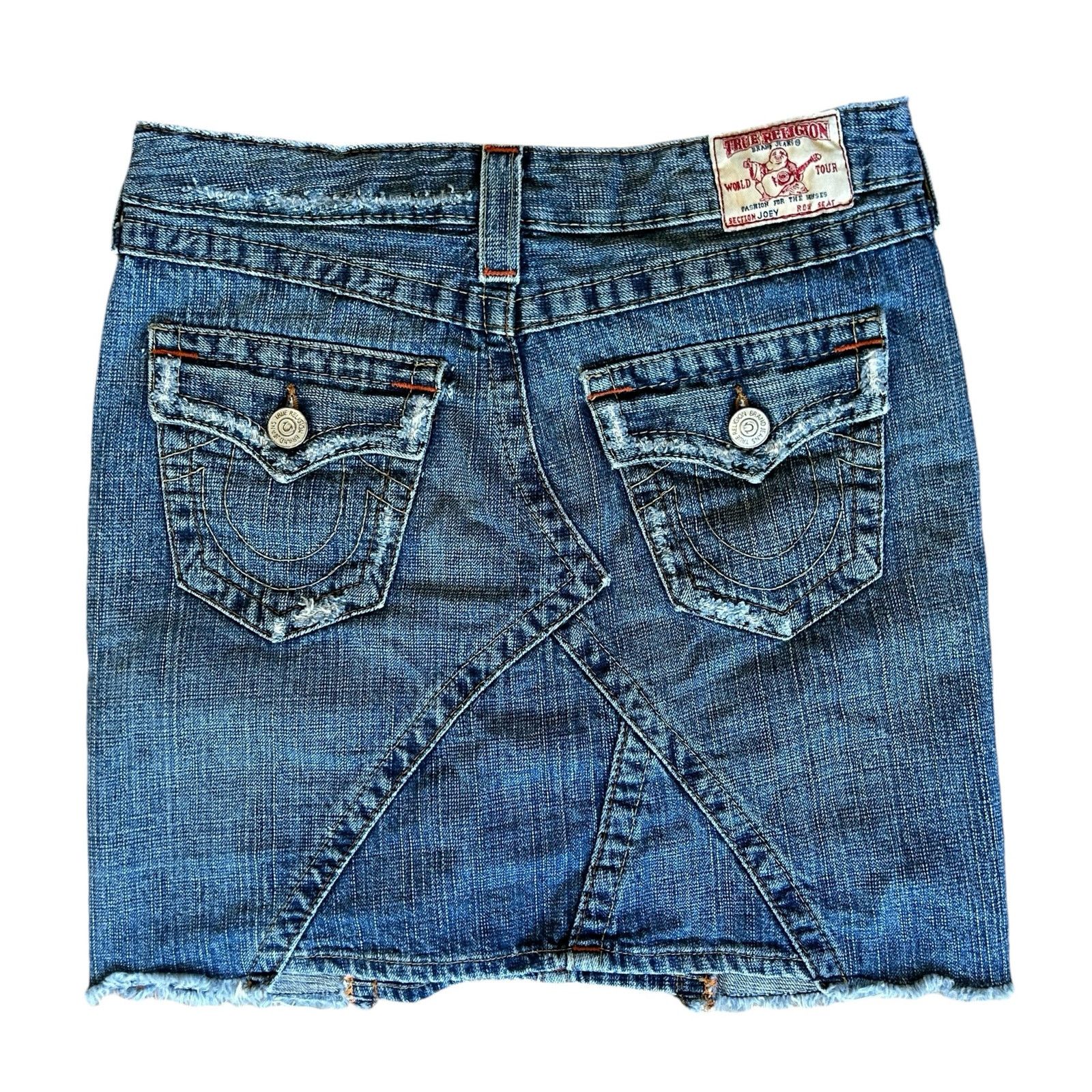 True Religion True Religion Joey Denim Jean Skirt Mini 26 Grunge Street Size 26" / US 2 / IT 38 - 2 Thumbnail