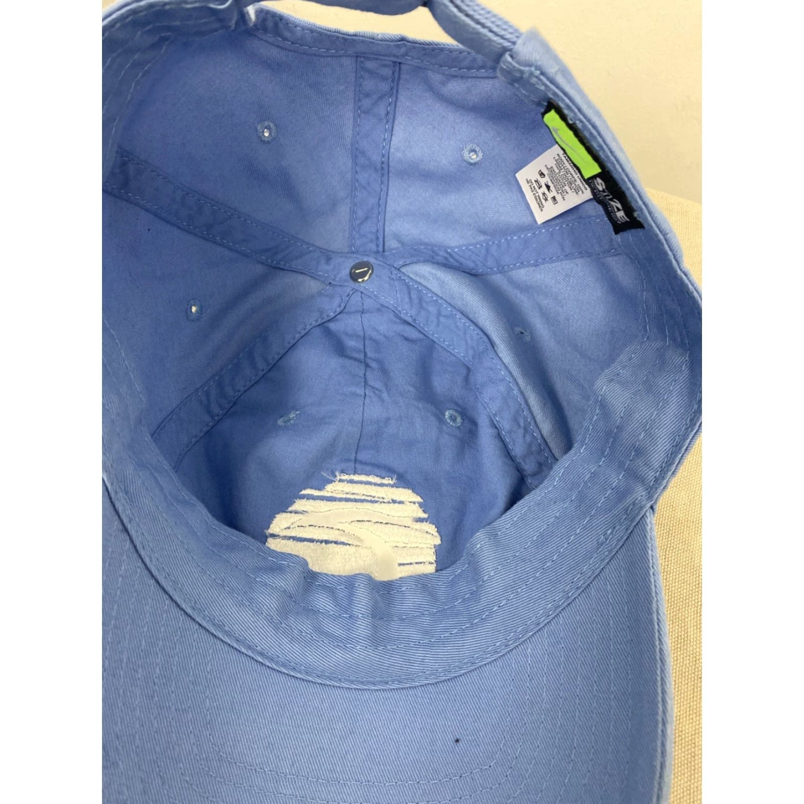 Nike NikeGolf Blue Cotton Embroidered Logo Baseball Cap Adjustable Men Outdoor Sports Casual Size ONE SIZE - 5 Thumbnail