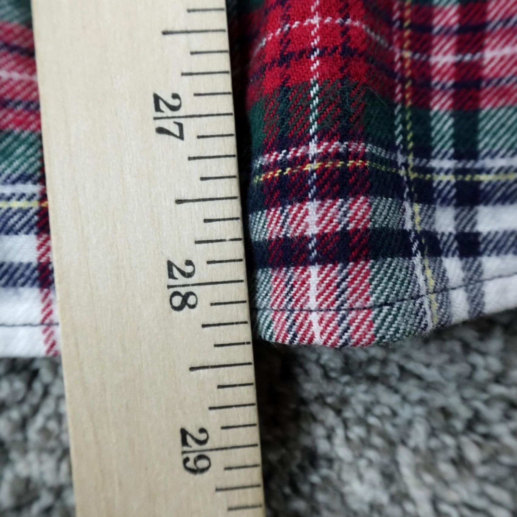 J.Crew J.CREW Shirt Mens L Red Green Plaid Flannel Button Up Long Sleeve Slim Fit Work Size US L / EU 52-54 / 3 - 7 Thumbnail