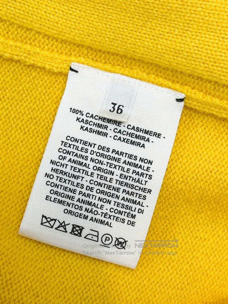 Hermes Hermes Yellow Cashmere Knit Cardigan Jacket Size XS / US 0-2 / IT 36-38 - 5 Thumbnail