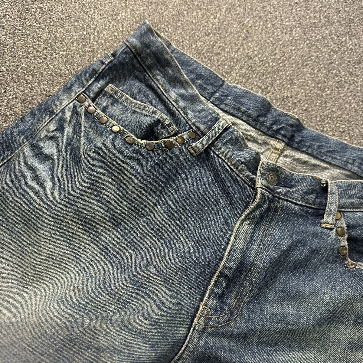 Japanese Brand Vintage 90s Japanese Studded Men Bigi Tokyo Distressed Denim Size US 35 - 15 Thumbnail