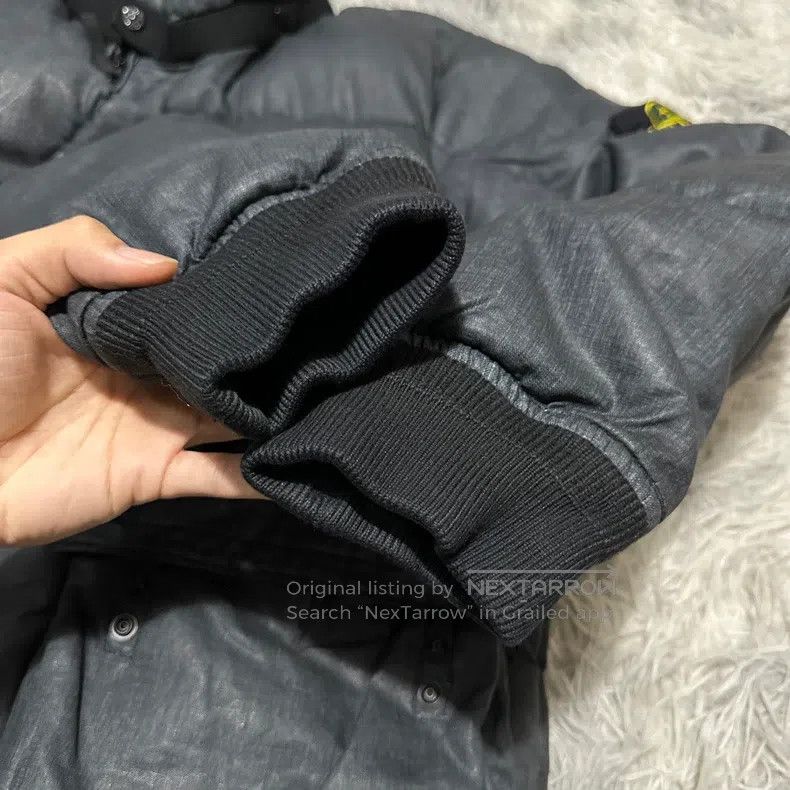 Stone Island Stone Island Linen Resin Down Jacket Coat Black L Size US L / EU 52-54 / 3 - 6 Thumbnail