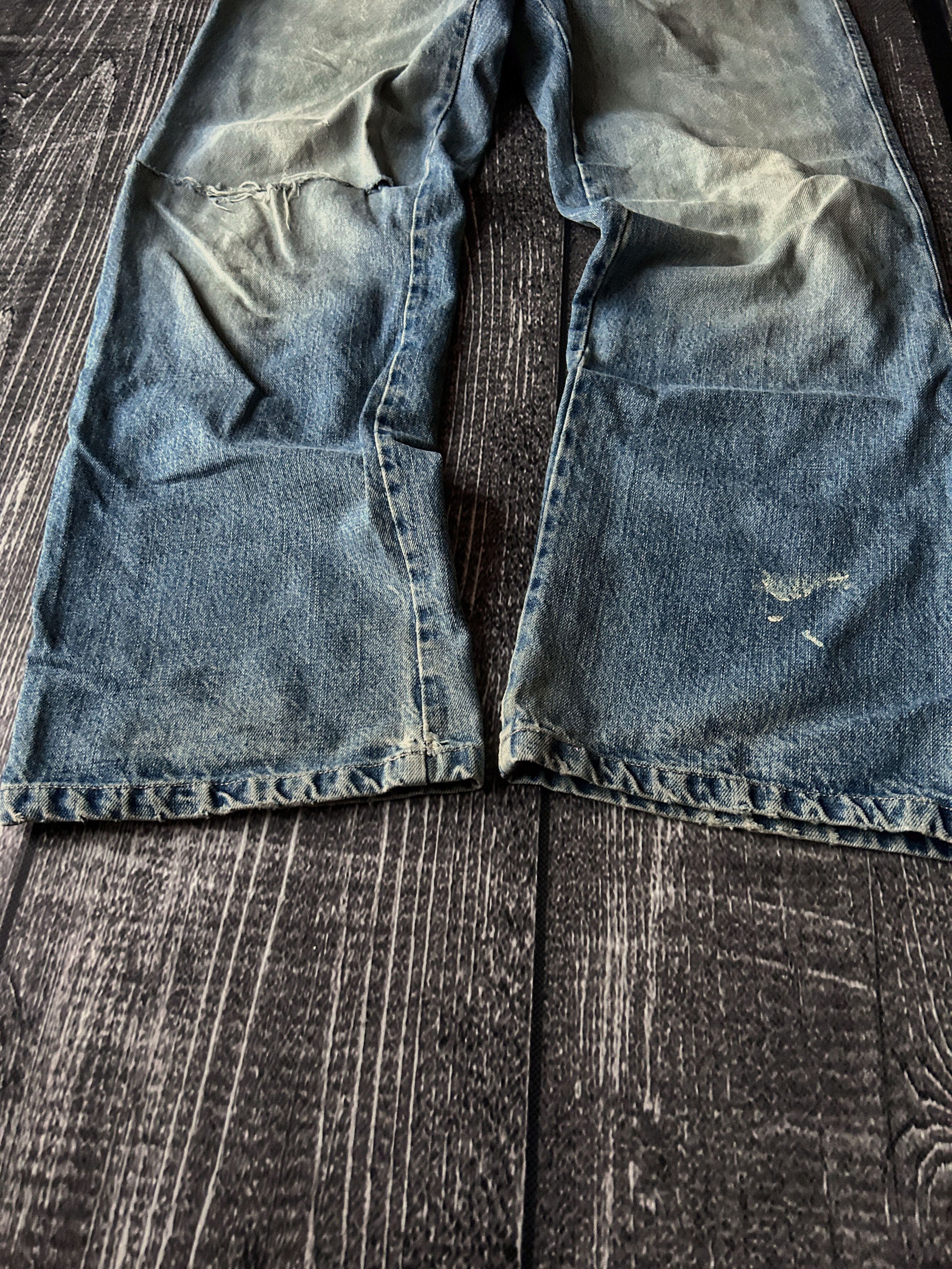 Designer VTG Baggy Rap SK8 JNCO Balenci Style Washed Jeans Y2K Size US 32 / EU 48 - 3 Thumbnail