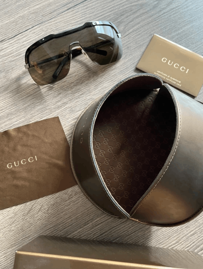 Gucci GUCCI Sunglasses GG1859 Wrap Shield Sport Mask GG Vintage Size ONE SIZE - 3 Thumbnail