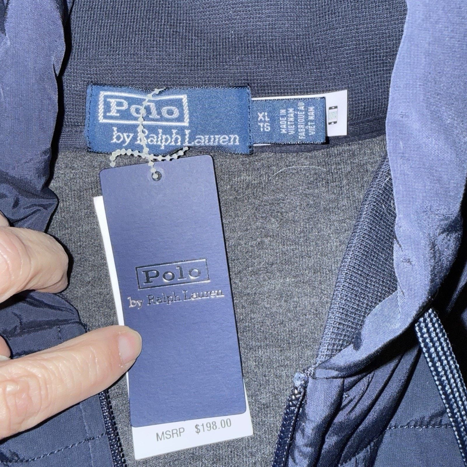 Ralph Lauren Polo Ralph Lauren Navy Hooded Puffer Vest NWT XL Full Zip Size US XL / EU 56 / 4 - 5 Thumbnail