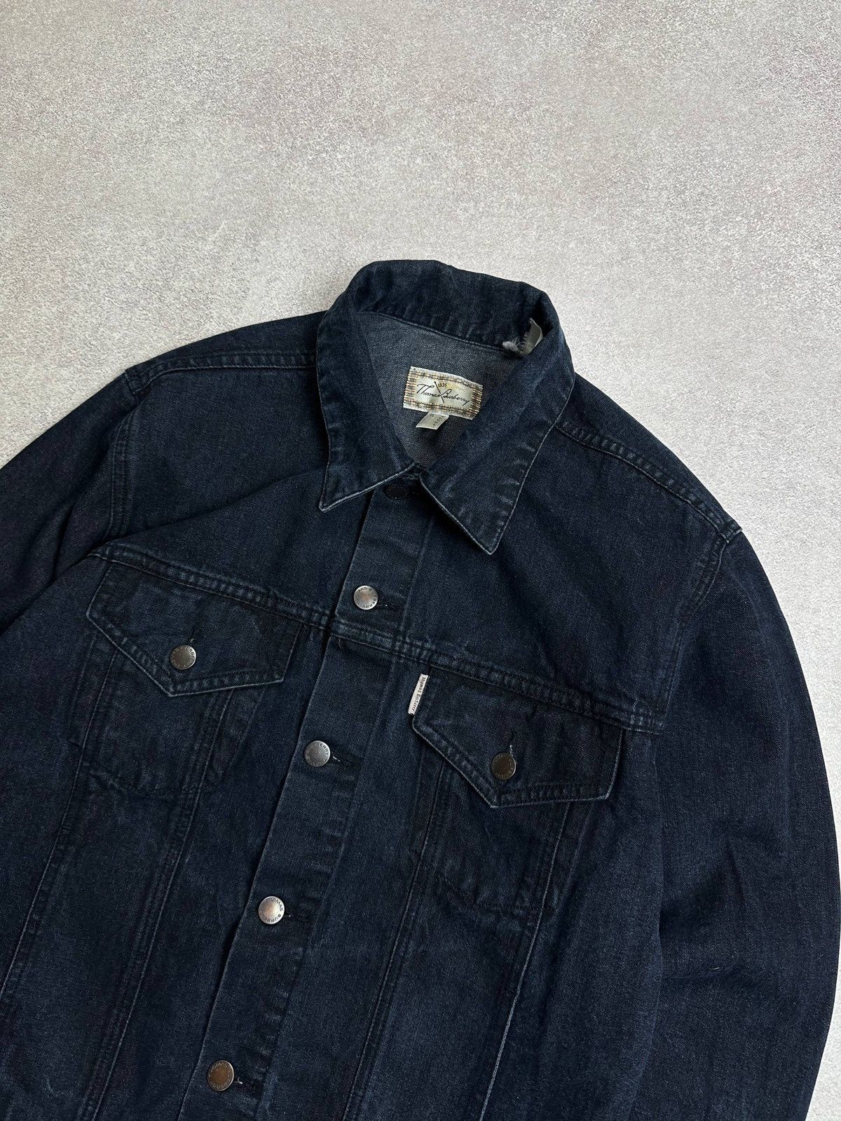 Burberry Vintage Thomas Burberry Blue Denim Jacket M Size US M / EU 48-50 / 2 - 3 Thumbnail