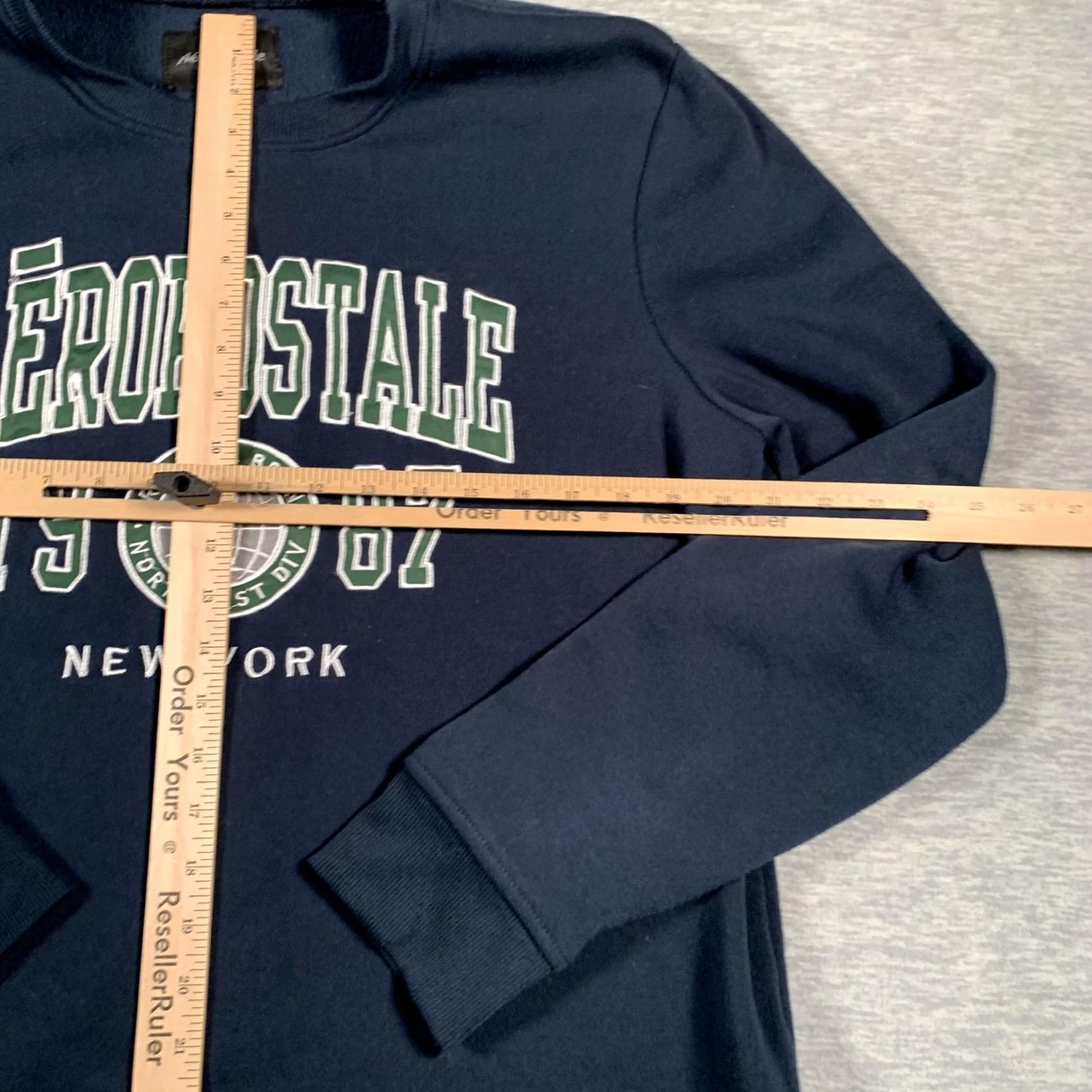 Vintage Aropostale Sweatshirt Mens Large Blue Pullover Graphic Print 1987 New York Size US L / EU 52-54 / 3 - 6 Thumbnail